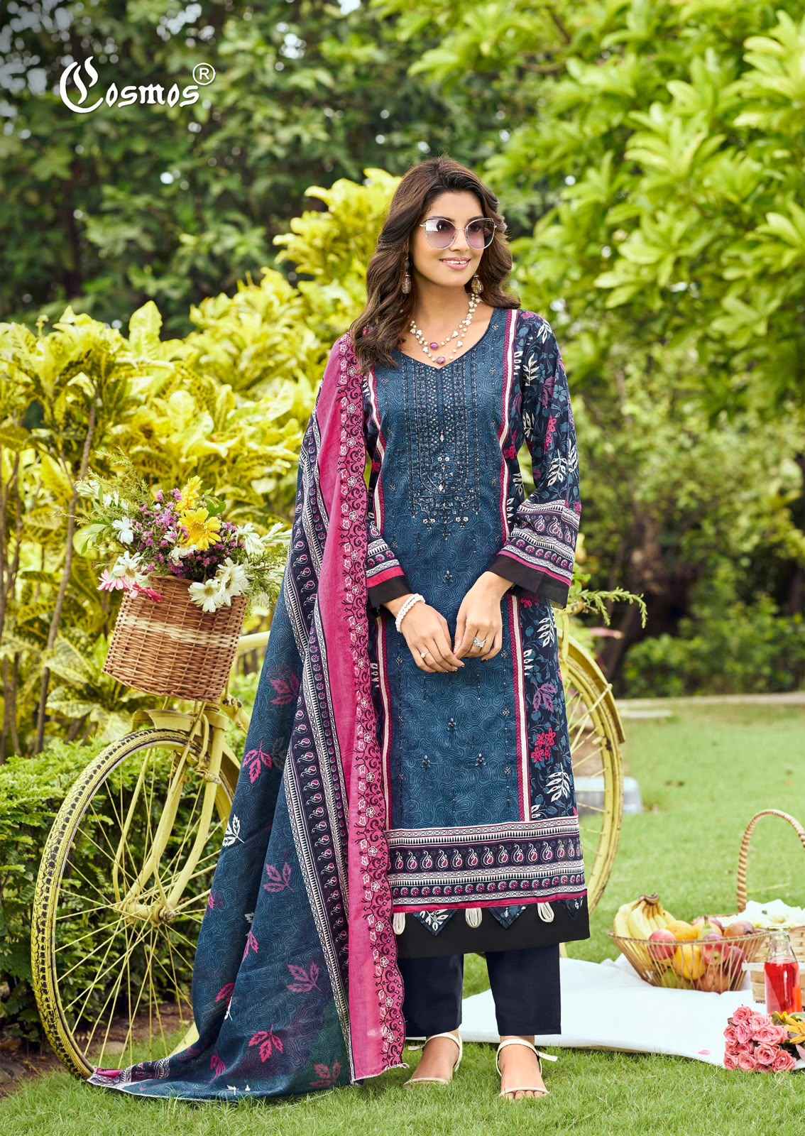Cosmos Bin Saeed Vol 5 Cotton Dress Material 8 pcs Catalogue