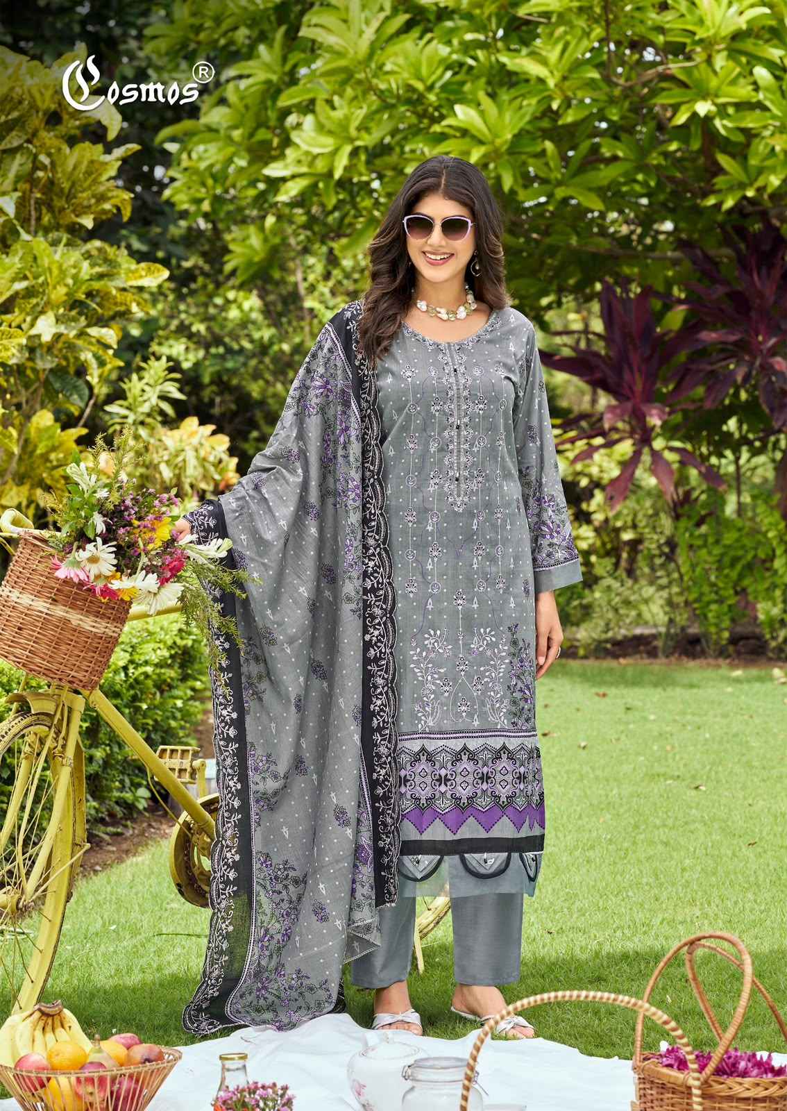 Cosmos Bin Saeed Vol 5 Cotton Dress Material 8 pcs Catalogue