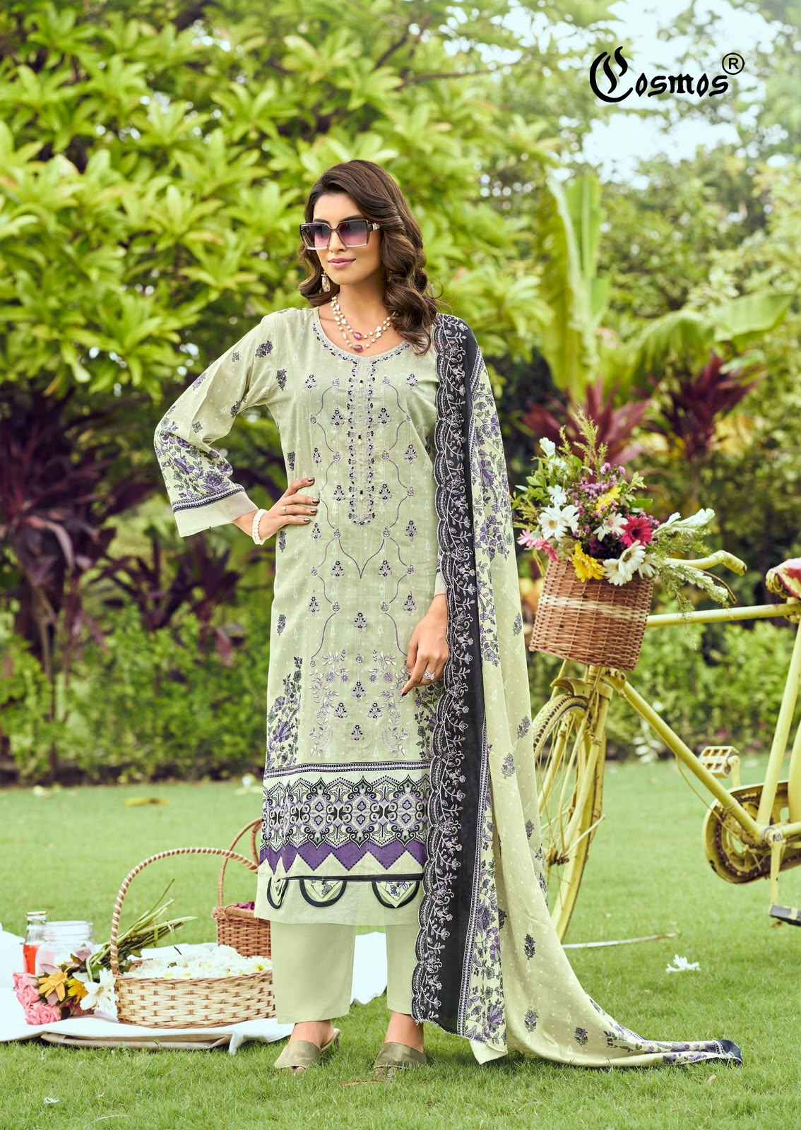 Cosmos Bin Saeed Vol 5 Cotton Dress Material 8 pcs Catalogue