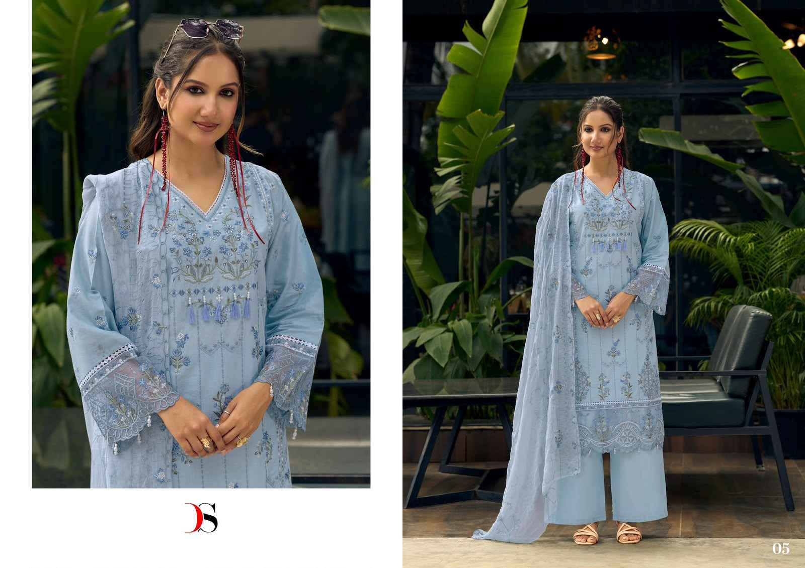 Deepsy Elaf Exclusive Cotton Dress Material 6 pcs Catalogue