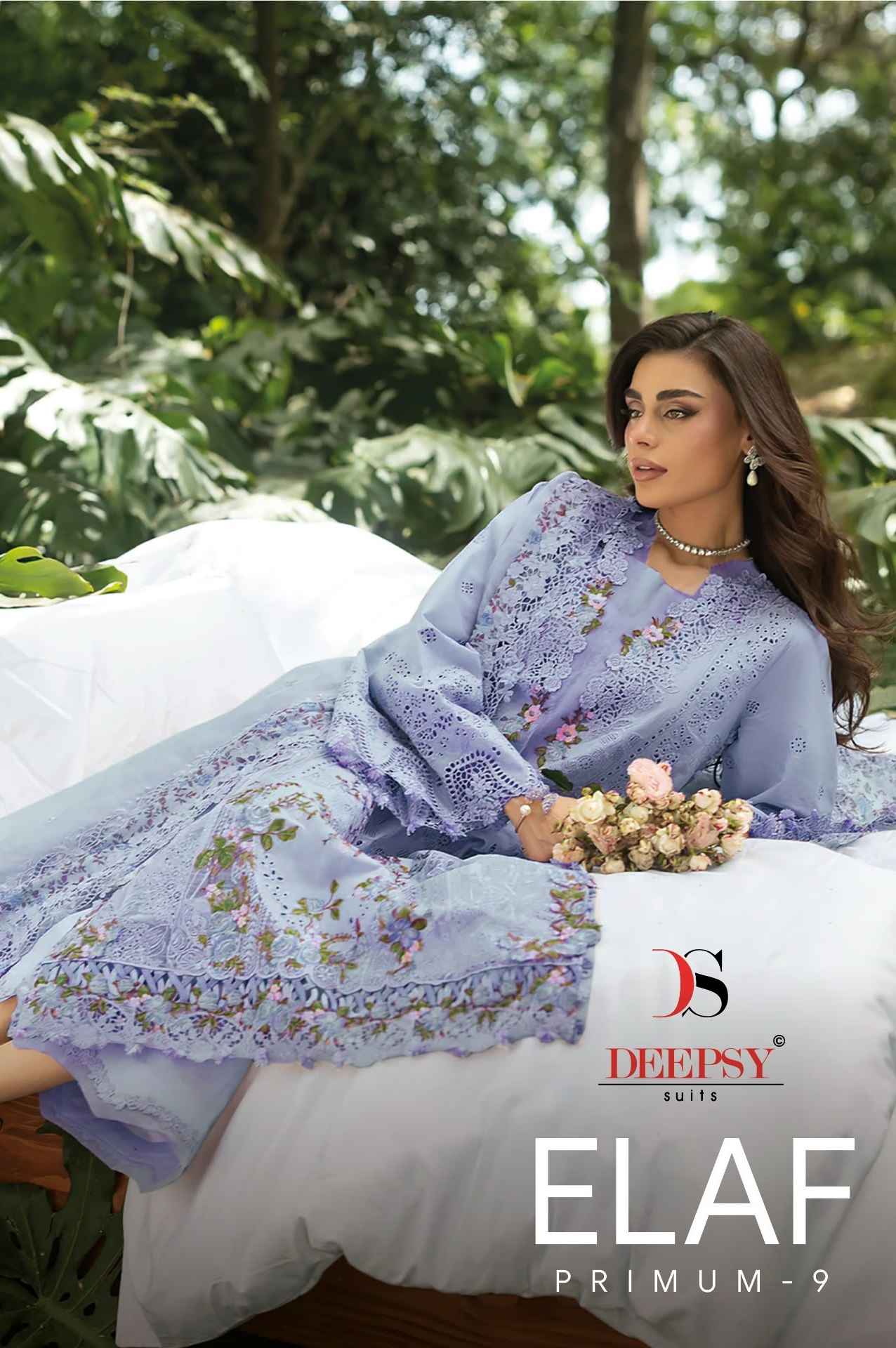 Deepsy Elaf Premium Vol 9 Cotton Dress Material 6 pcs Catalogue