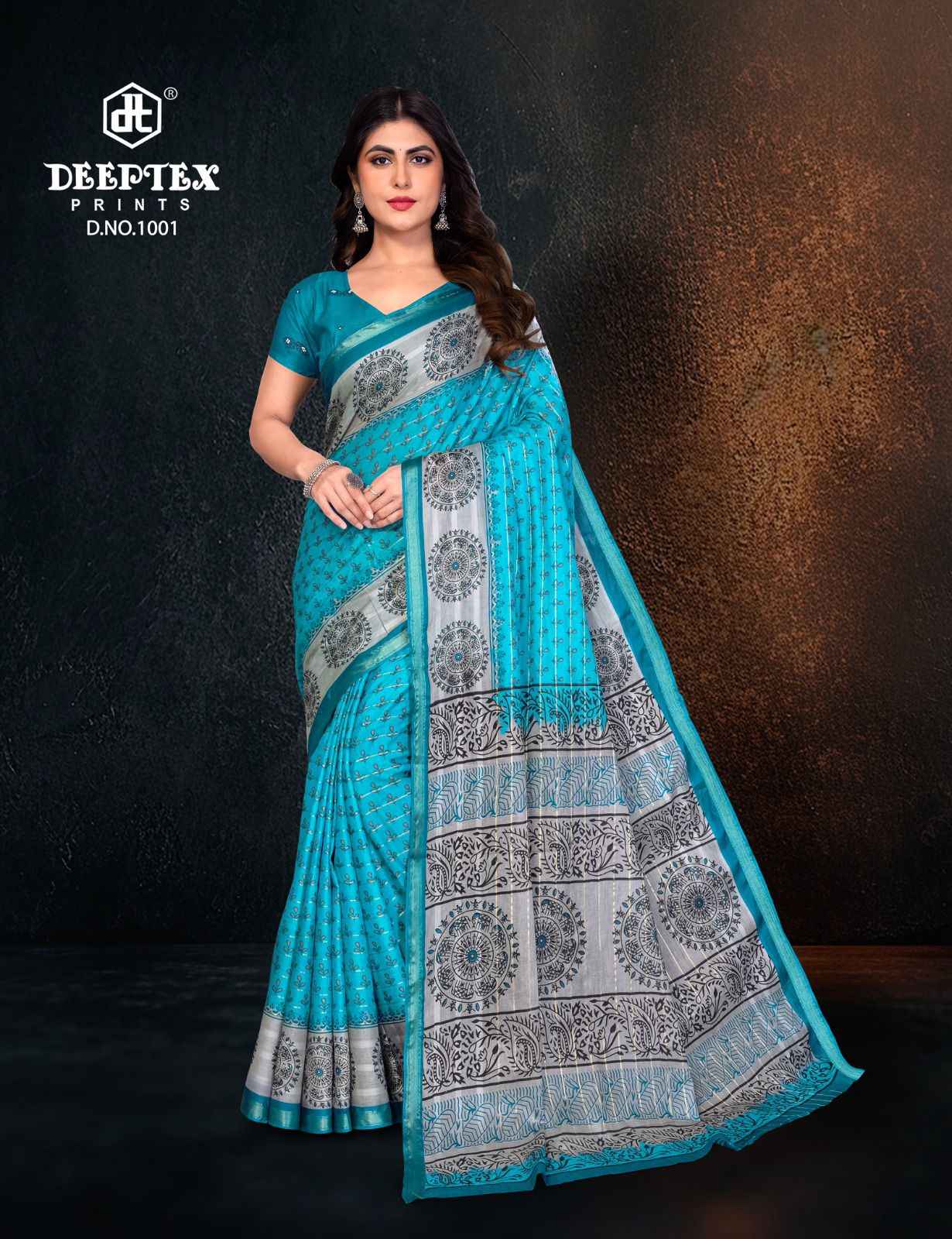 Deeptex Block Beauty Vol 1 Cotton Saree 10 pcs Catalogue