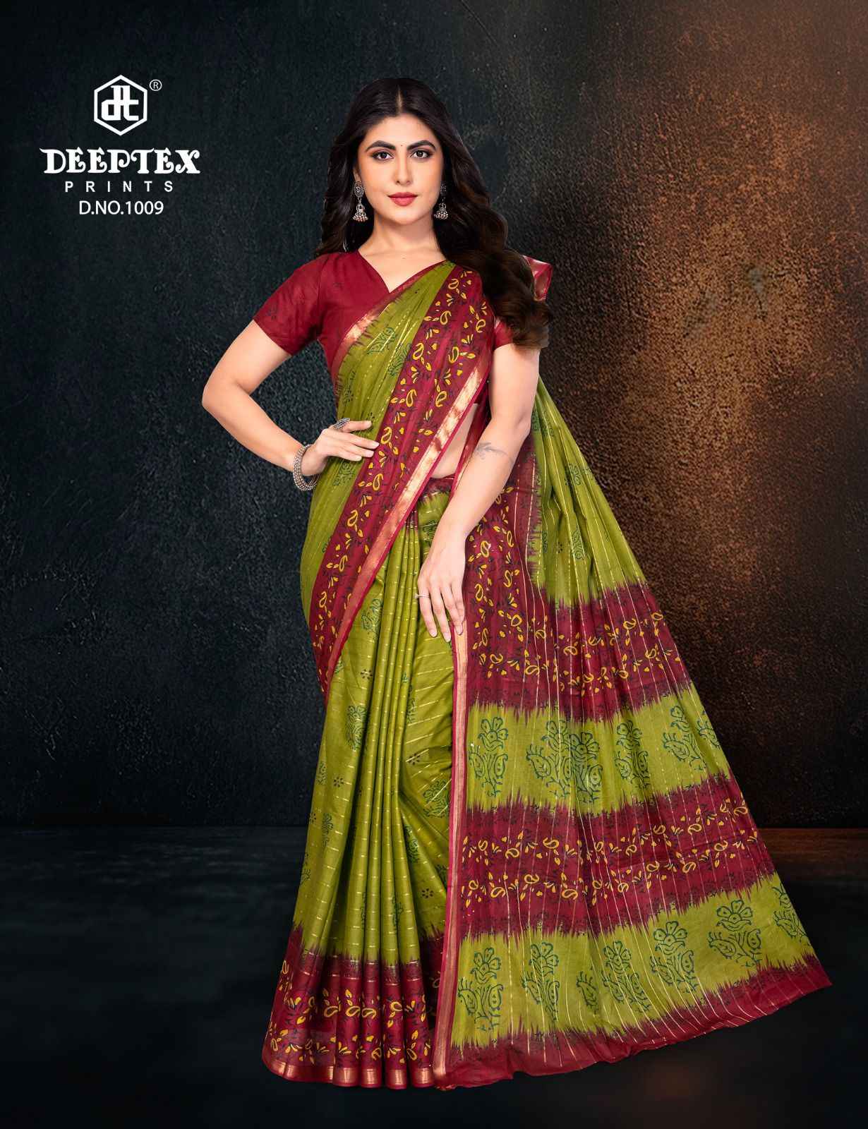 Deeptex Block Beauty Vol 1 Cotton Saree 10 pcs Catalogue