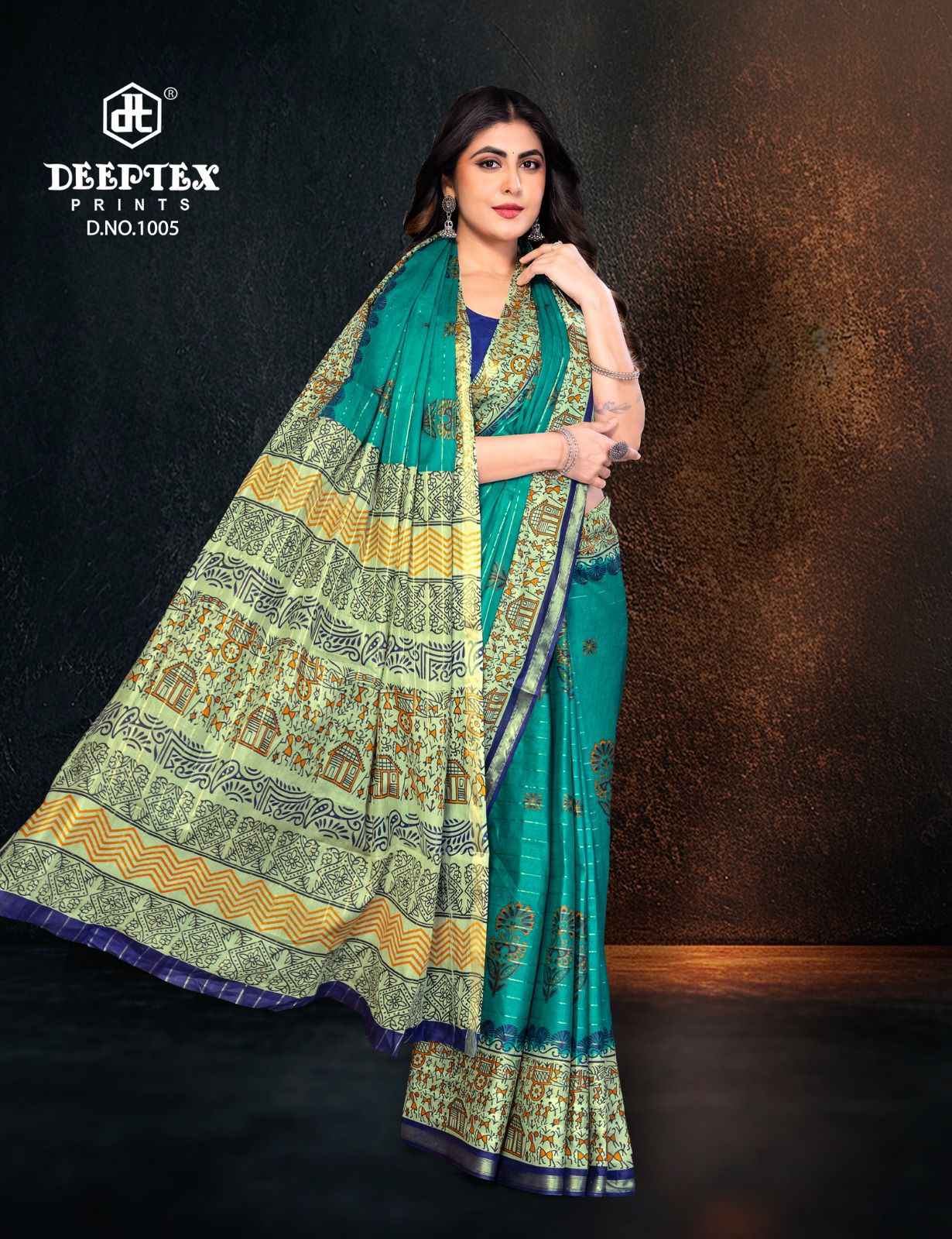 Deeptex Block Beauty Vol 1 Cotton Saree 10 pcs Catalogue