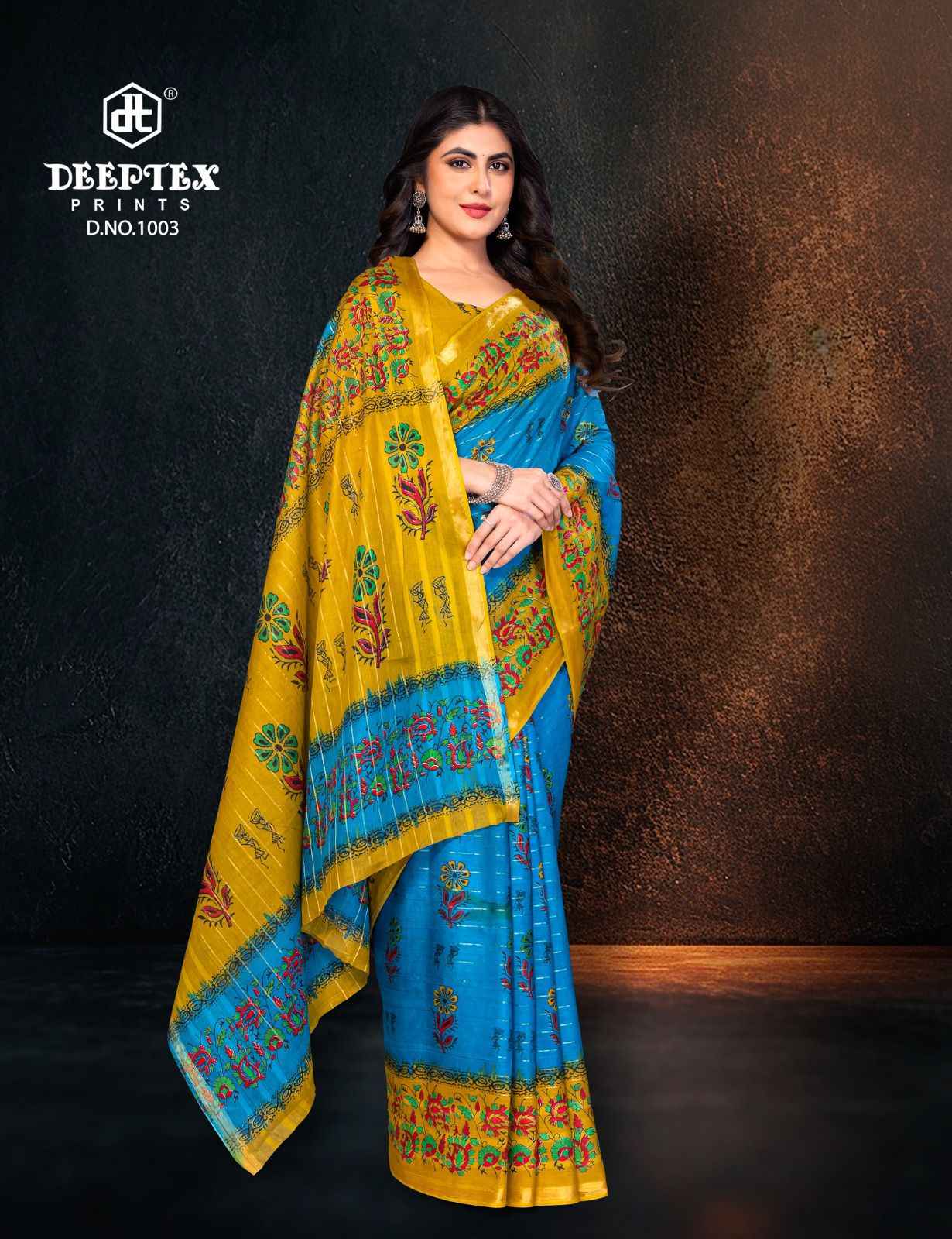 Deeptex Block Beauty Vol 1 Cotton Saree 10 pcs Catalogue