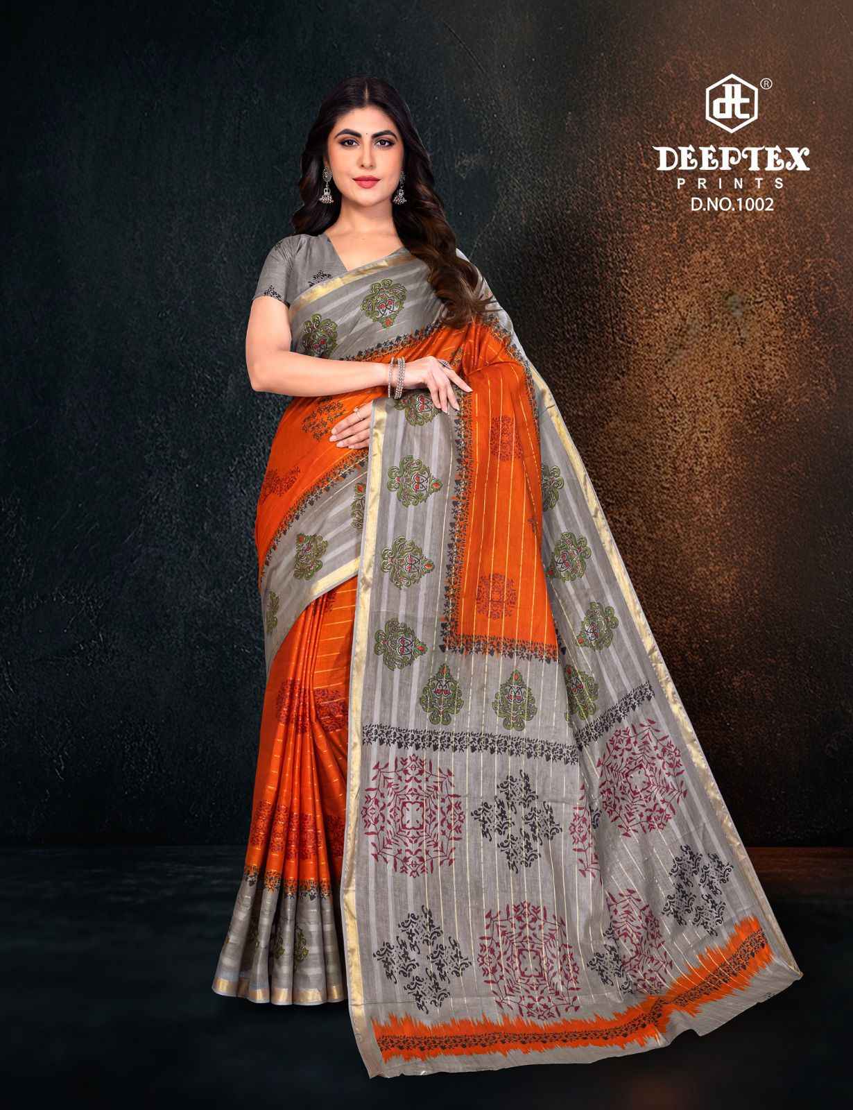 Deeptex Block Beauty Vol 1 Cotton Saree 10 pcs Catalogue