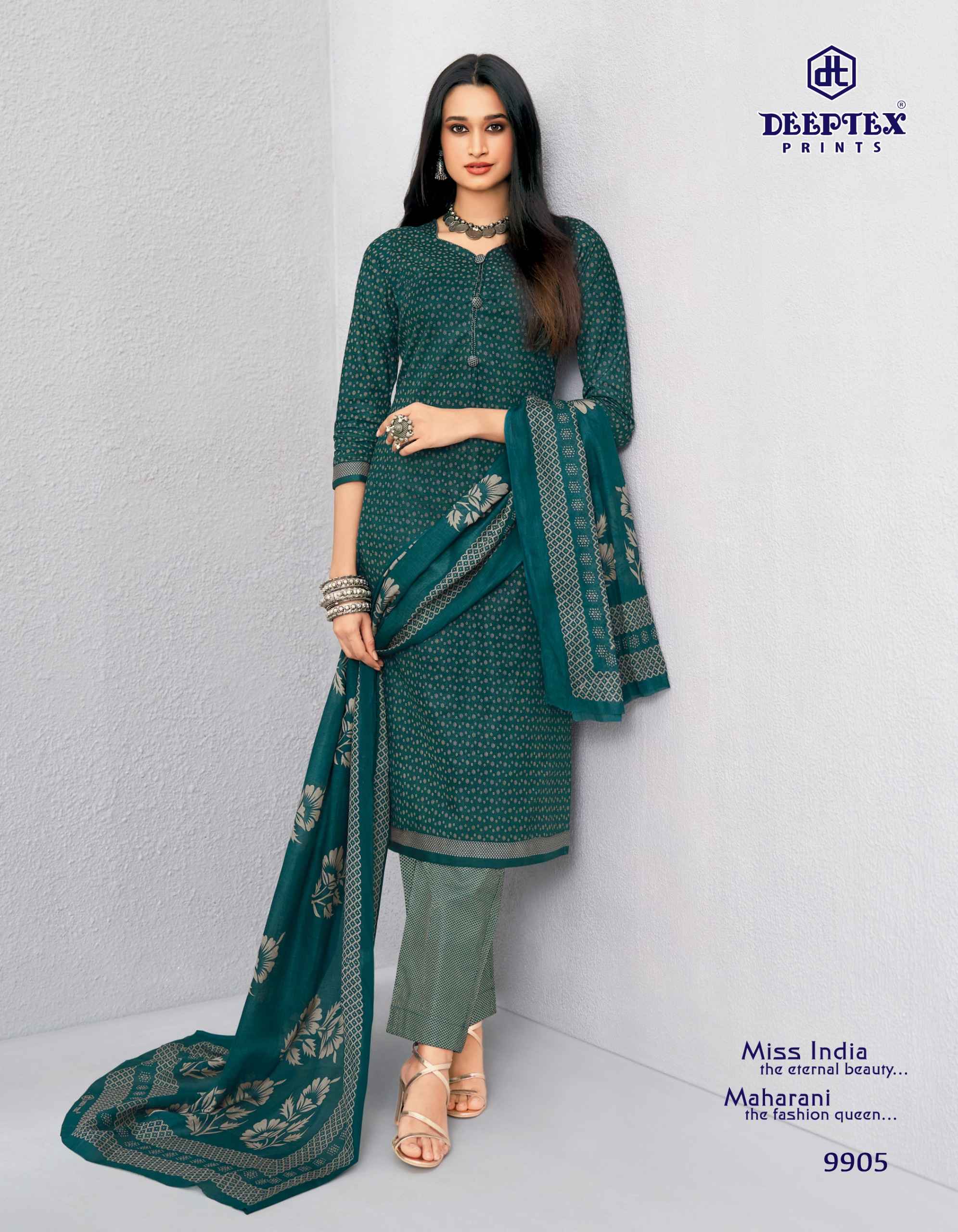 Deeptex Miss India Vol 99 Cotton Dress Material 16 pcs Catalogue