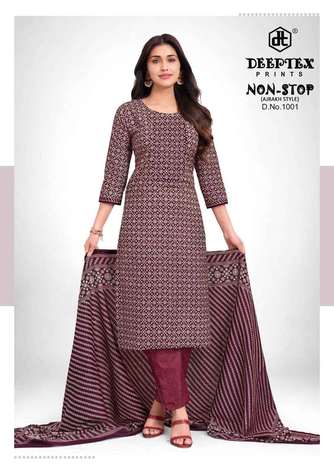 Deeptex Non Stop Vol 1 Cotton Dress Material 8 pcs Catalogue