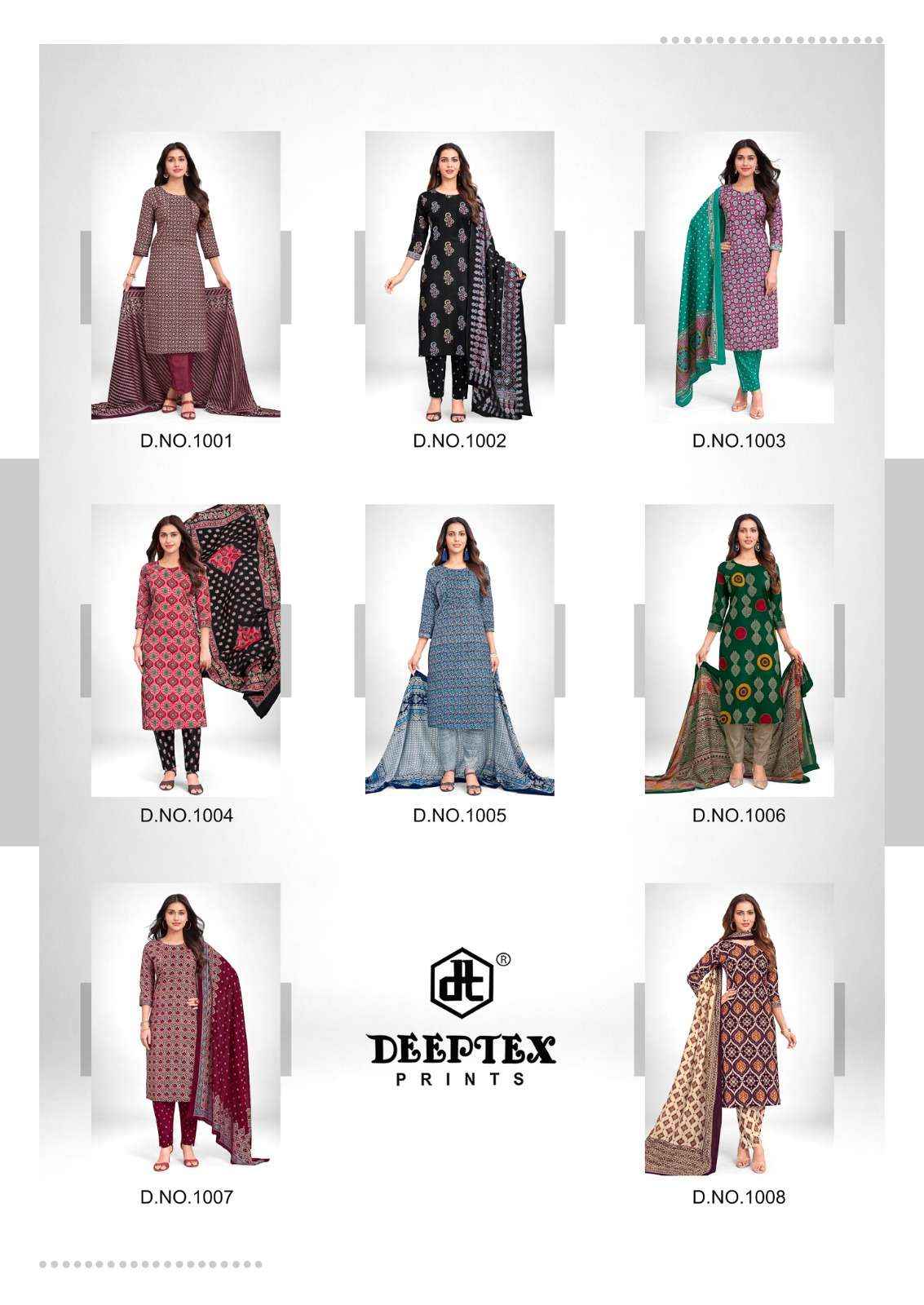 Deeptex Non Stop Vol 1 Cotton Dress Material 8 pcs Catalogue