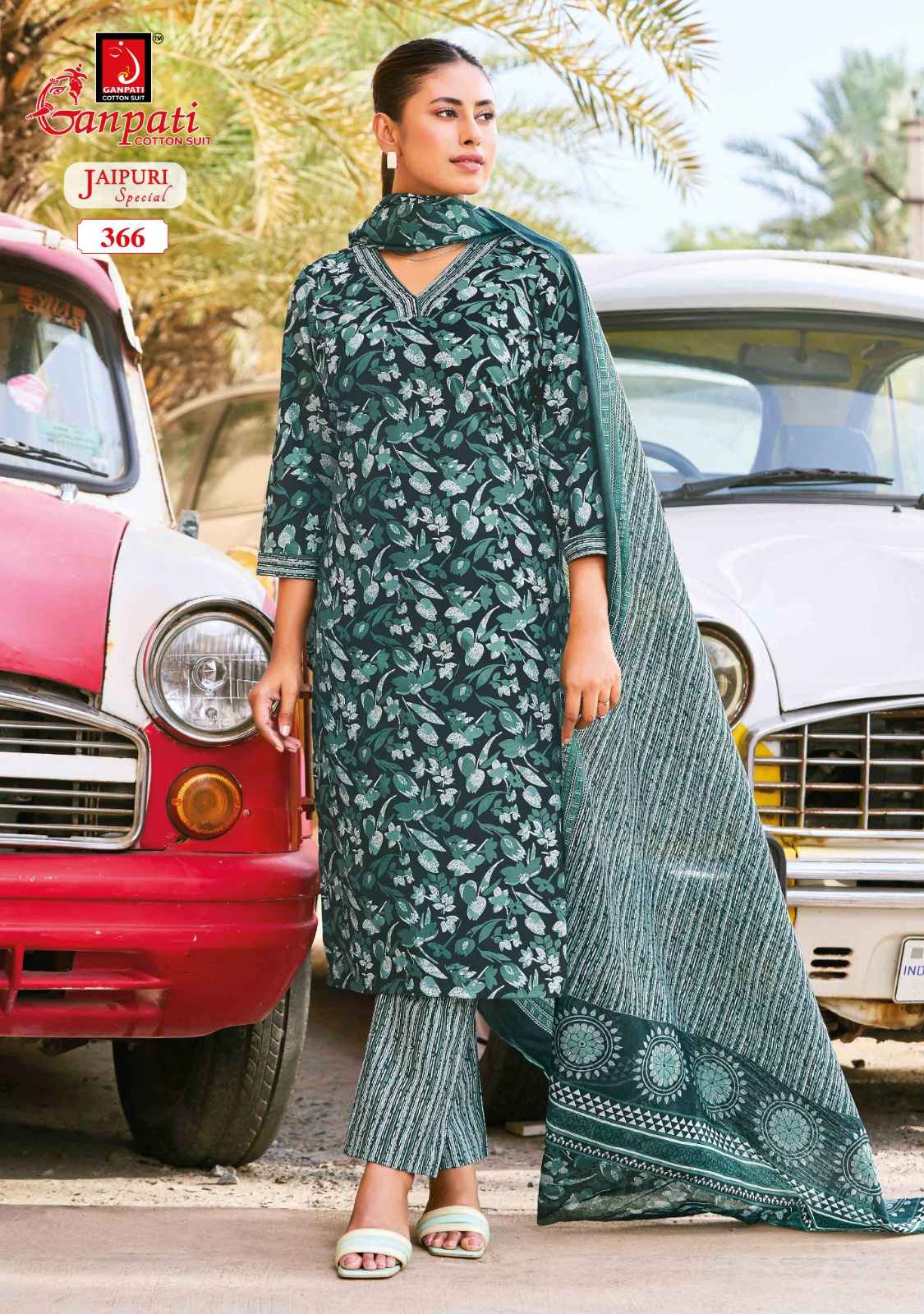 Ganpati Jaipuri Special Pant Vol 18 Readymade Cotton Dress 12 pcs Catalogue