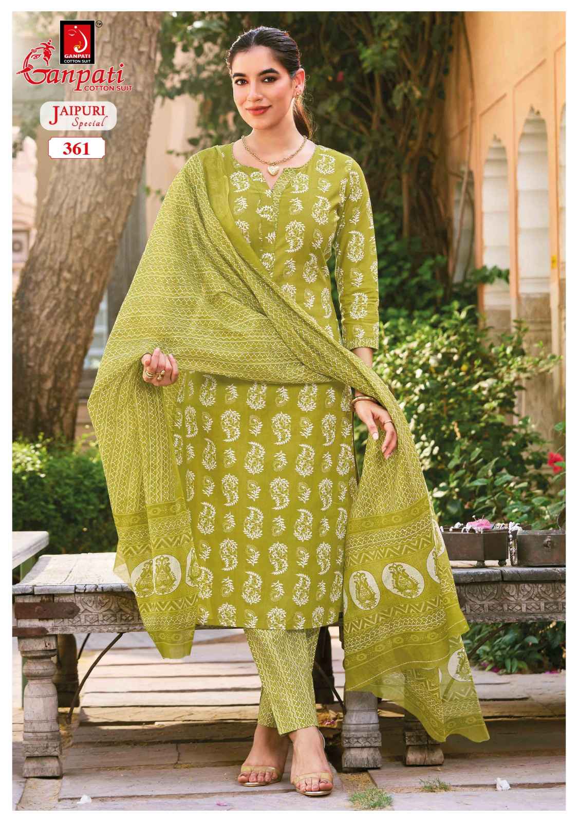 Ganpati Jaipuri Special Pant Vol 18 Readymade Cotton Dress 12 pcs Catalogue