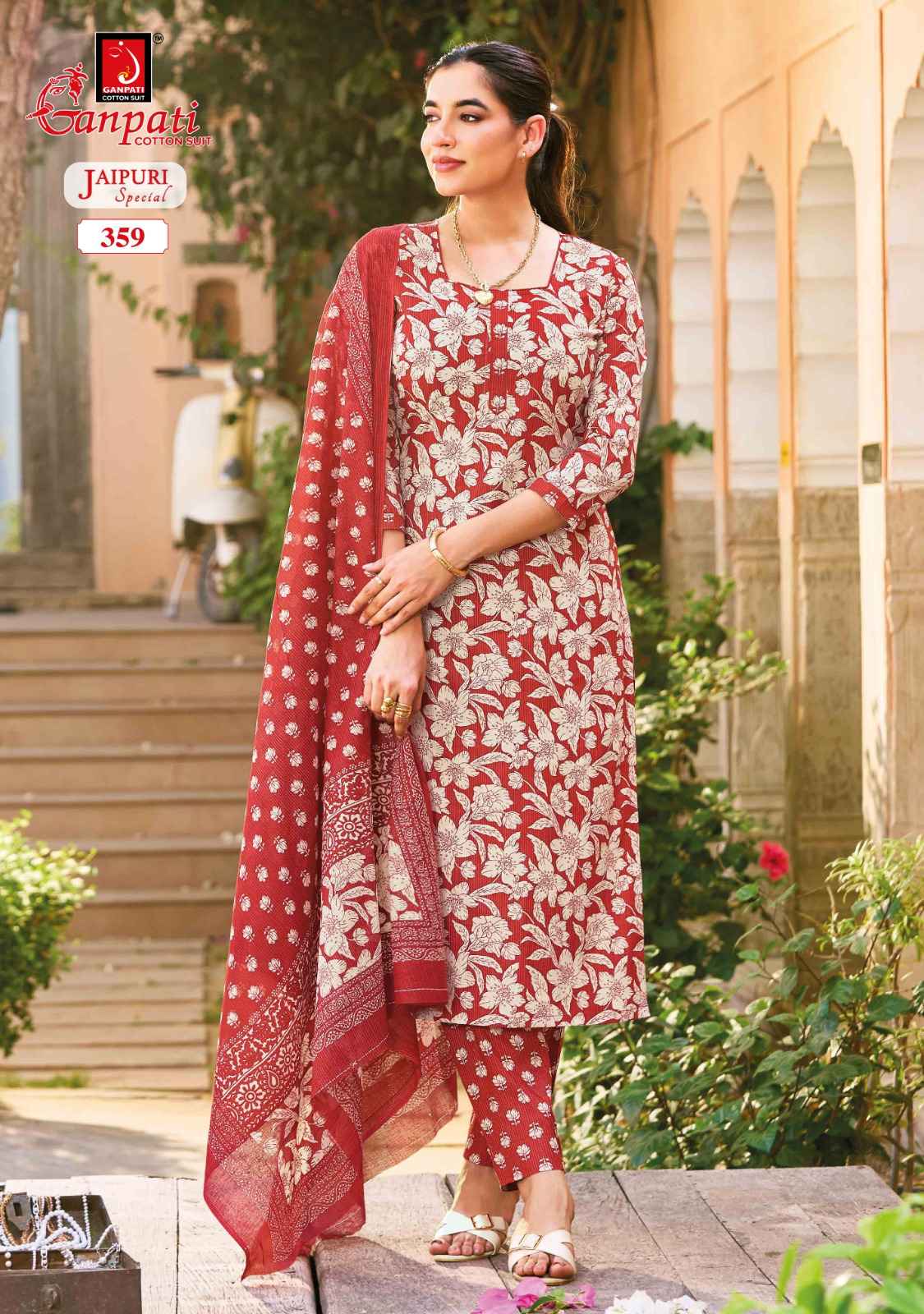 Ganpati Jaipuri Special Pant Vol 18 Readymade Cotton Dress 12 pcs Catalogue