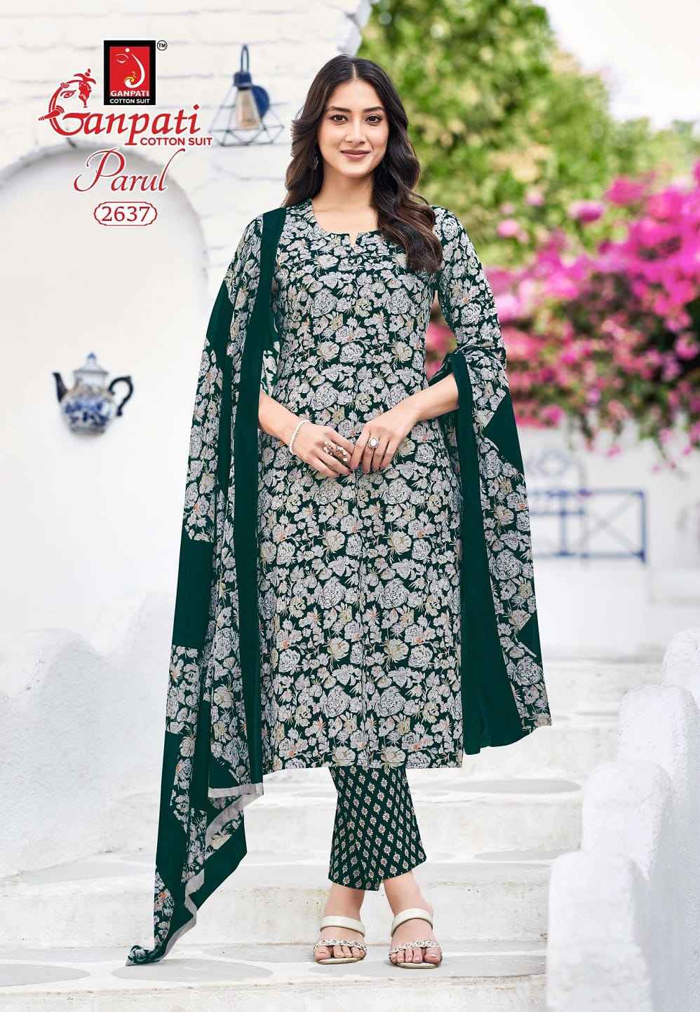 Ganpati Parul Vol 15 Readymade Cotton Dress 12 pcs Catalogue
