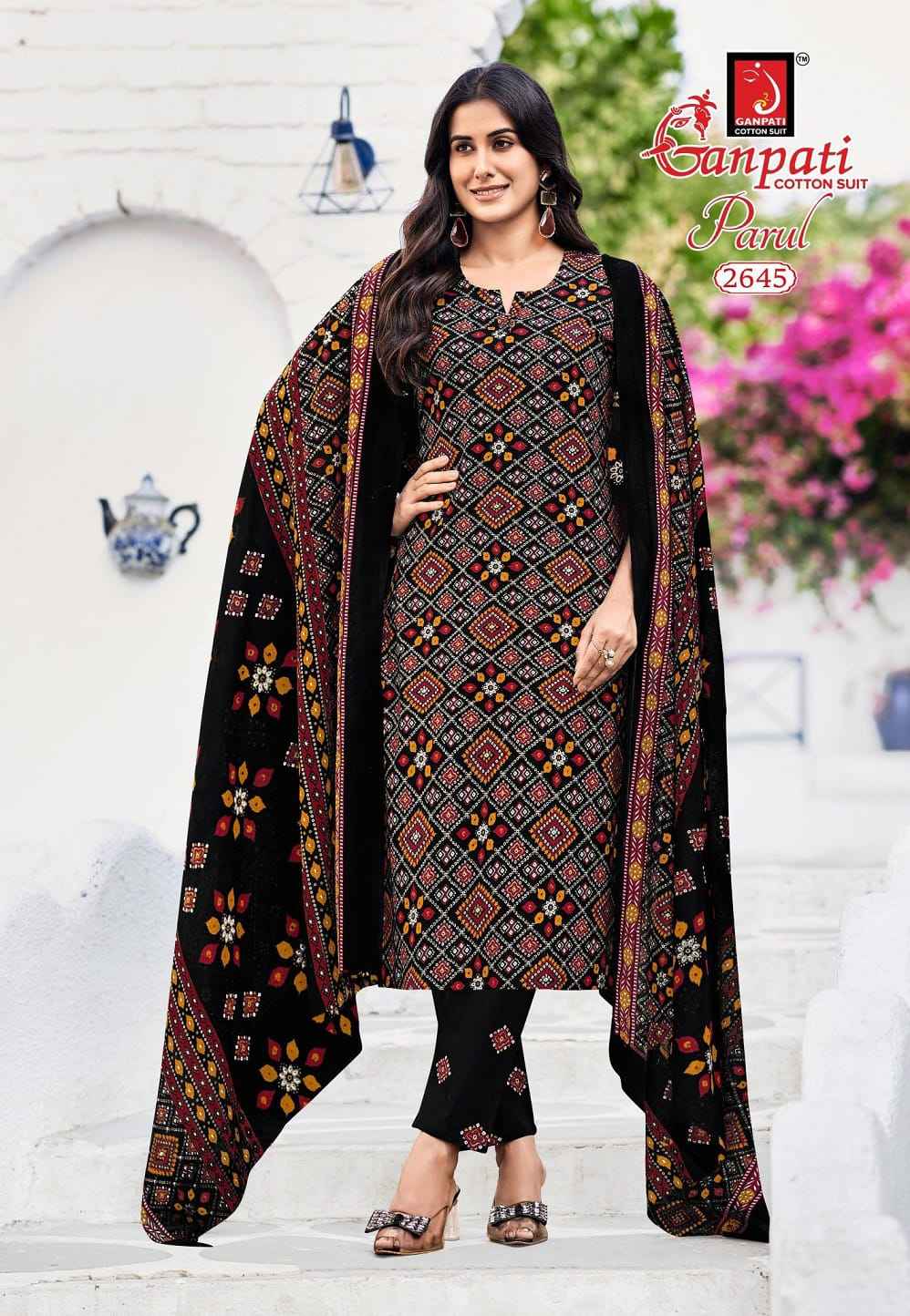 Ganpati Parul Vol 15 Readymade Cotton Dress 12 pcs Catalogue
