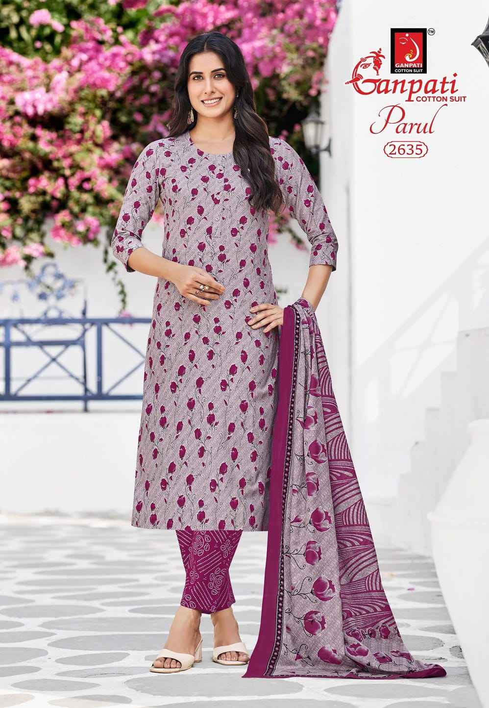Ganpati Parul Vol 15 Readymade Cotton Dress 12 pcs Catalogue