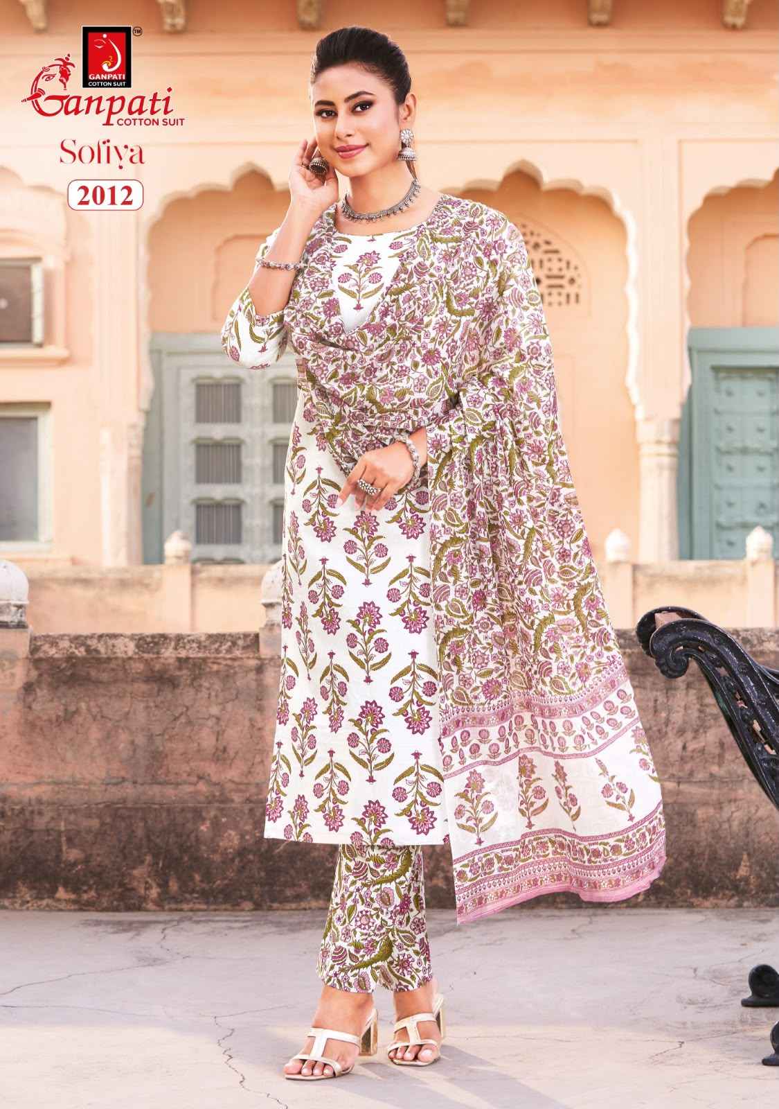 Ganpati Sofiya Vol 2 Readymade Cotton Dress Material 12 pcs Catalogue
