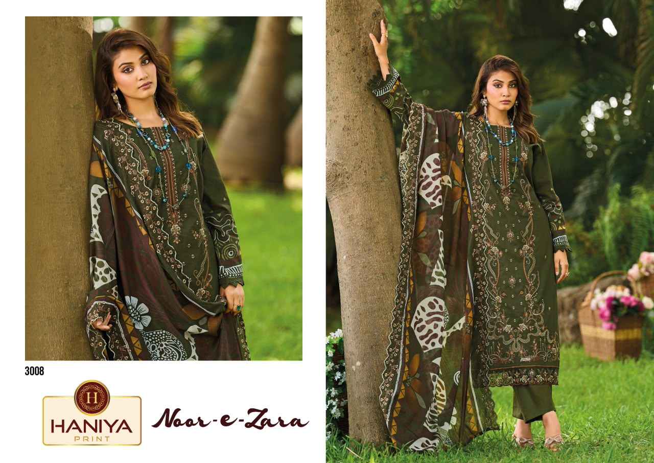 Haniya Print Noor E Zara Cotton Dress Material 8 pcs Catalogue