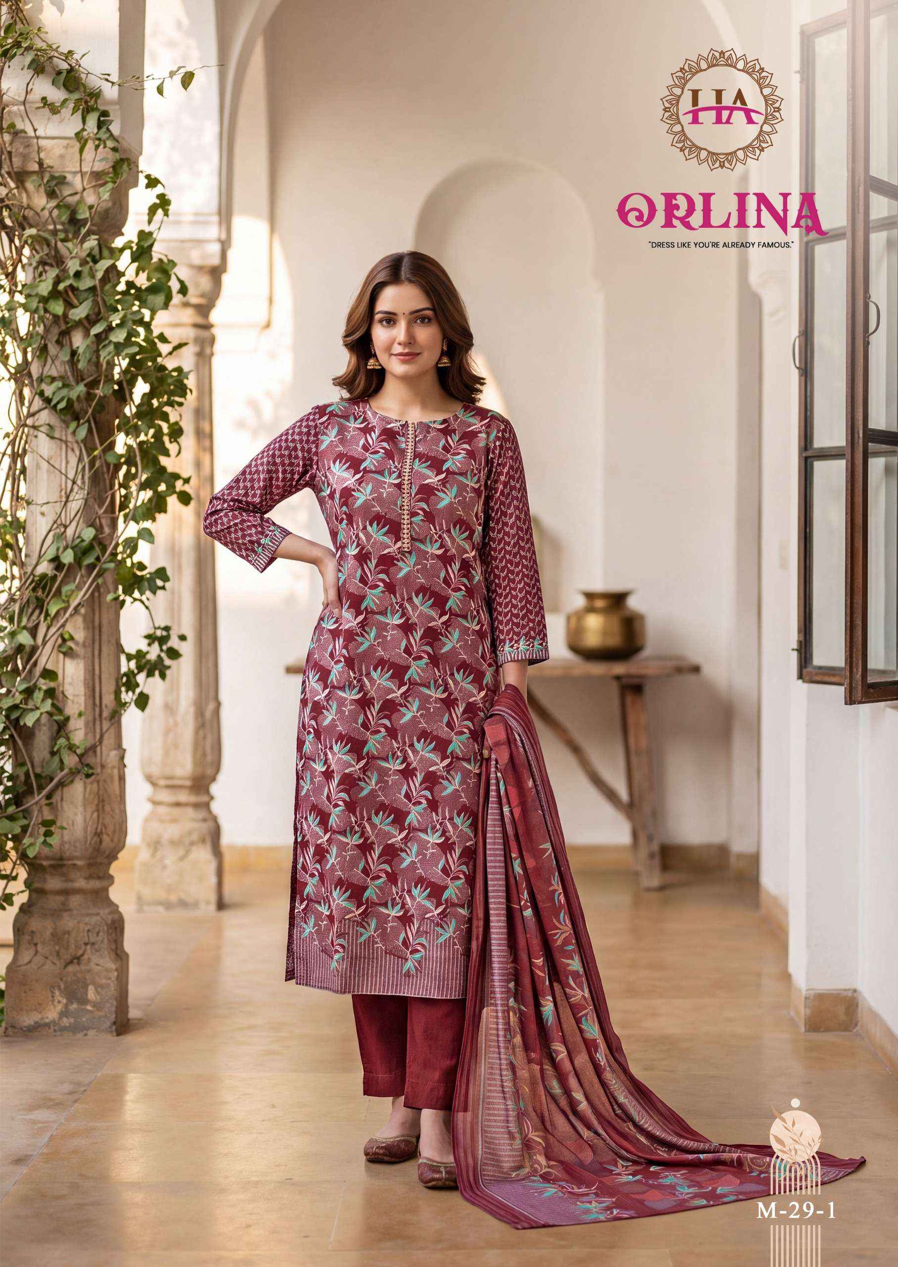 Harshit Fashion Orlina Jam Cotton Dress Material 6 pcs Catalogue