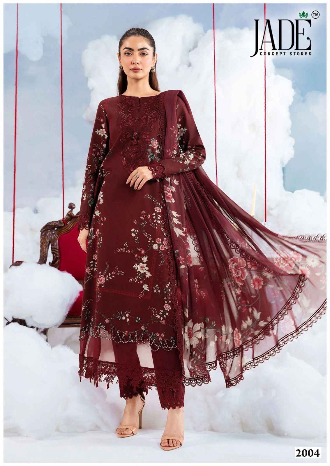 Jade Bin Saeed Heavy Luxury Vol 20 Readymade Cotton Dress 6 pcs Catalogue
