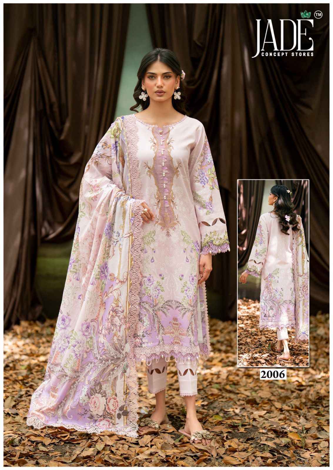 Jade Bin Saeed Heavy Luxury Vol 20 Readymade Cotton Dress 6 pcs Catalogue