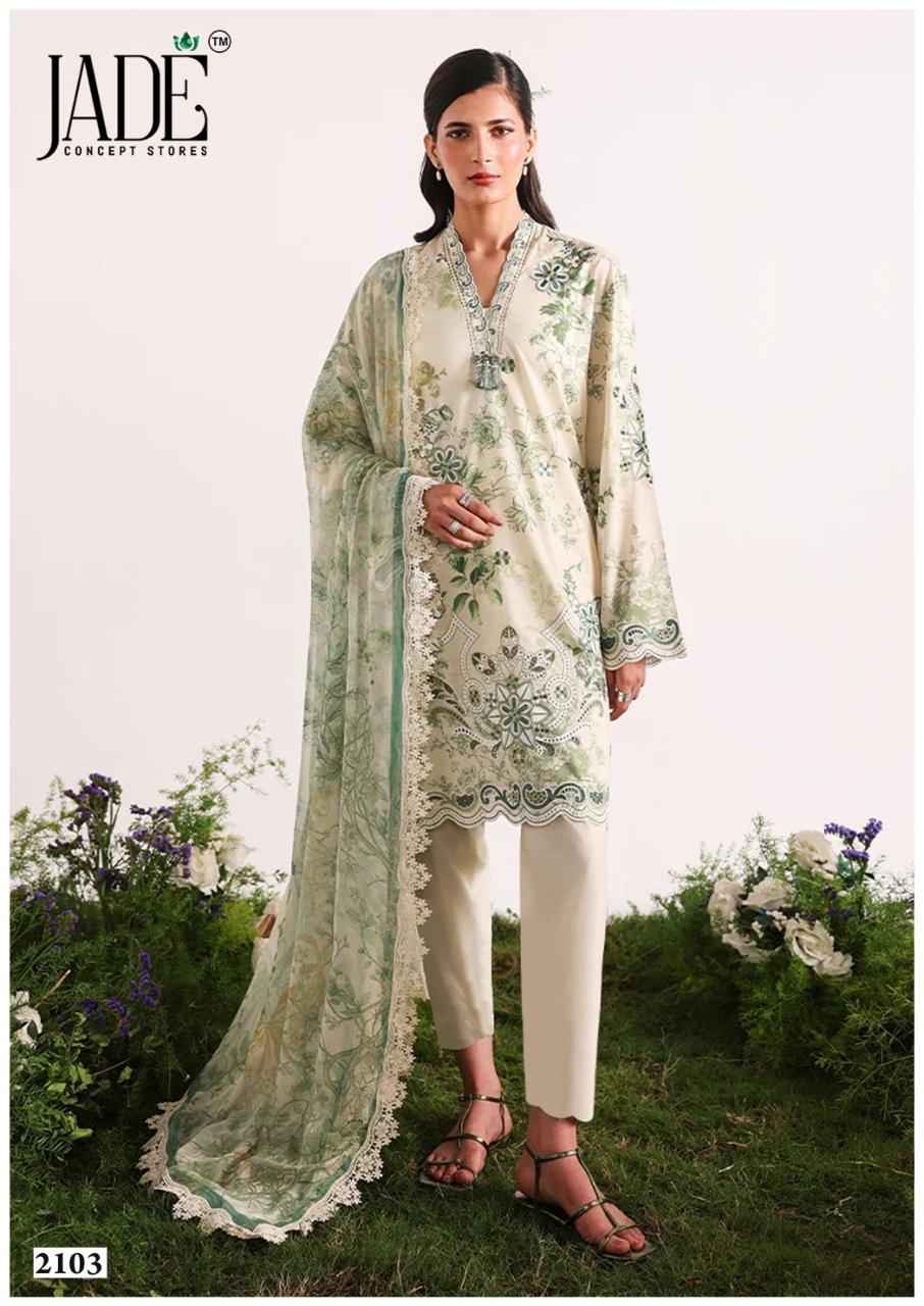 Jade Bin Saeed Heavy Luxury Vol 21 Cotton Dress Material 6 pcs Catalogue