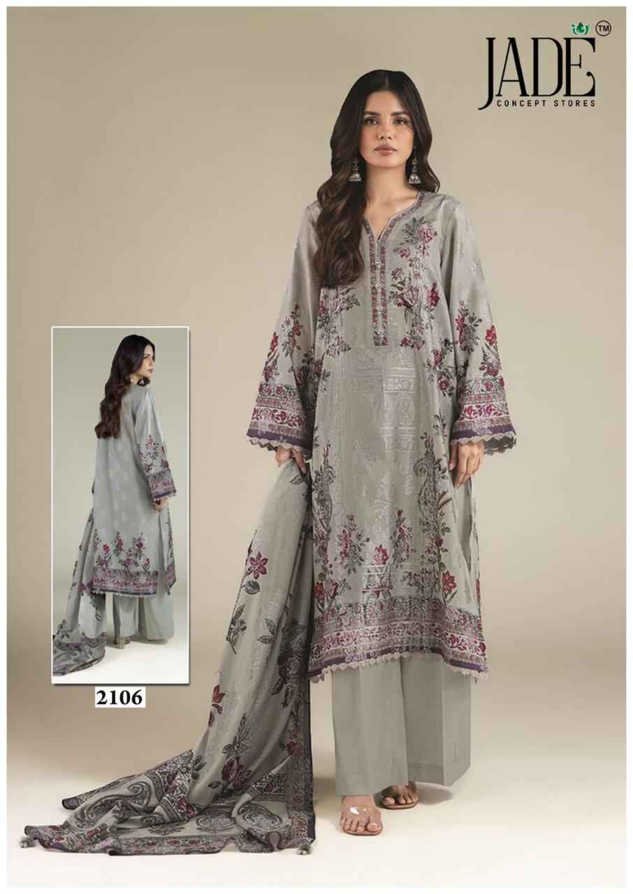 Jade Bin Saeed Heavy Luxury Vol 21 Cotton Dress Material 6 pcs Catalogue