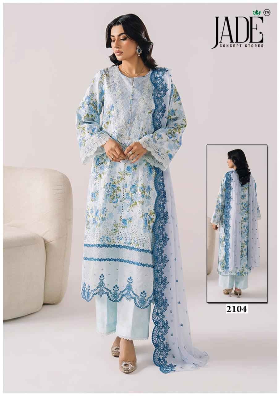 Jade Bin Saeed Heavy Luxury Vol 21 Cotton Dress Material 6 pcs Catalogue