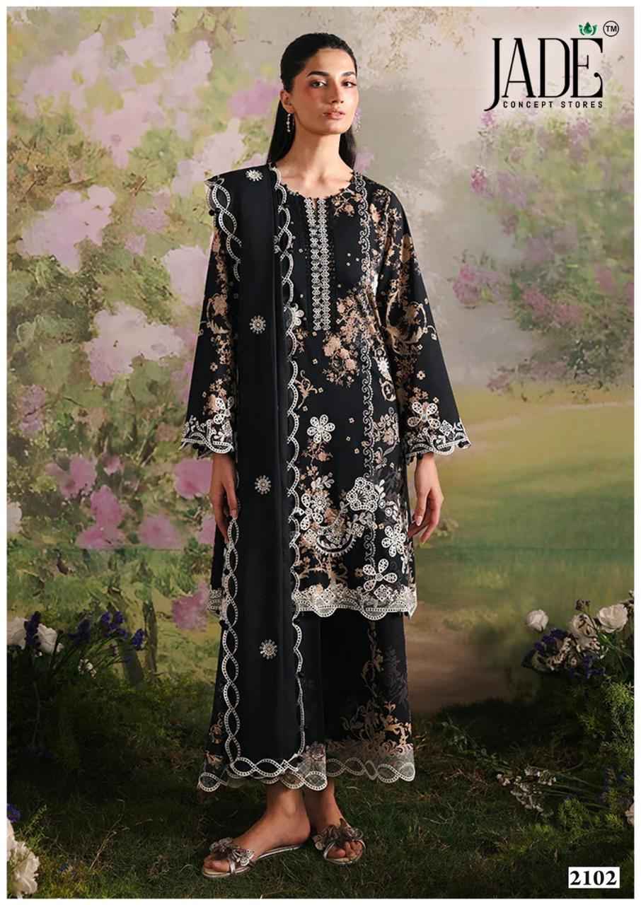 Jade Bin Saeed Heavy Luxury Vol 21 Cotton Dress Material 6 pcs Catalogue