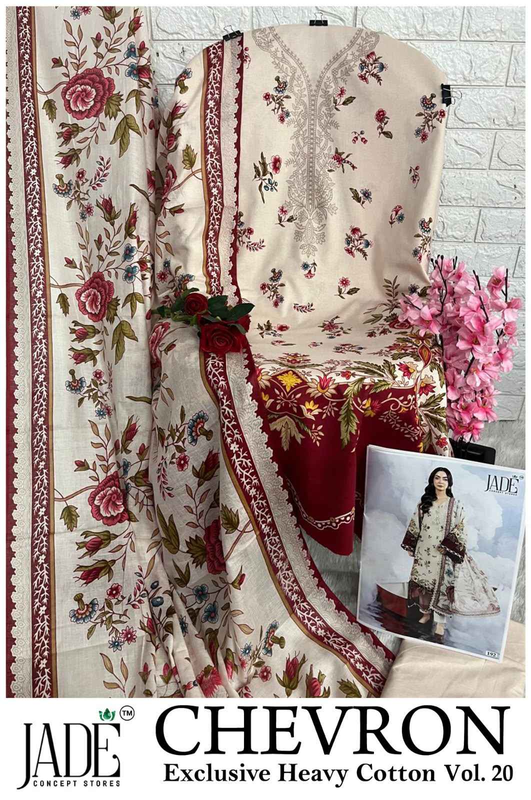 Jade Chevron Vol 20 Cotton Dress Material 6 Pc Catalog