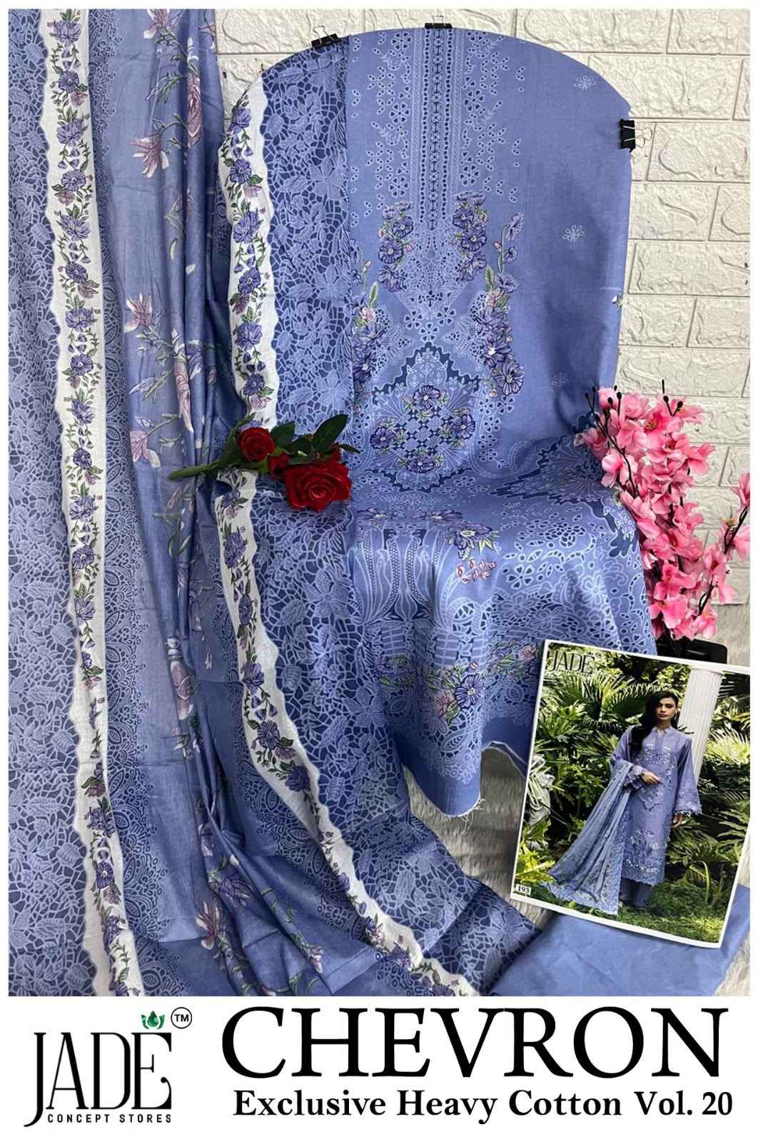 Jade Chevron Vol 20 Cotton Dress Material 6 Pc Catalog