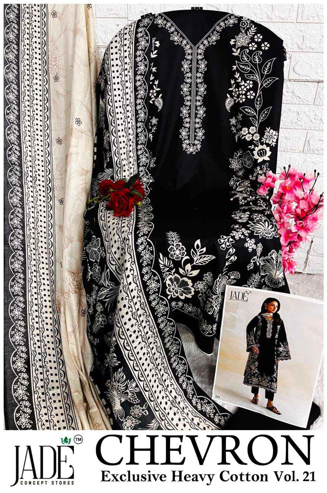 Jade Chevron Vol 21 Cotton Dress Material 6 Pc Catalog