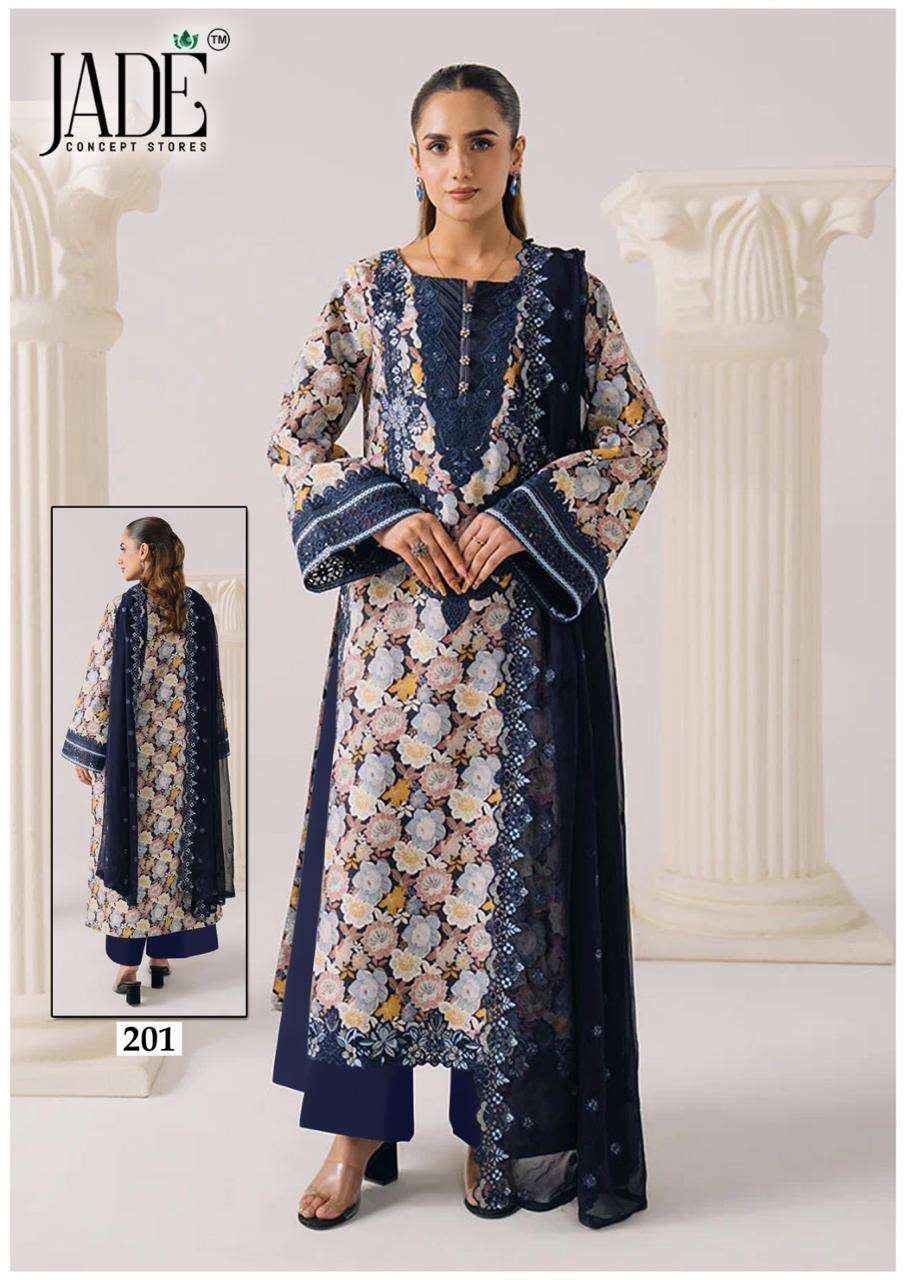 Jade Chevron Vol 21 Cotton Dress Material 6 Pc Catalog