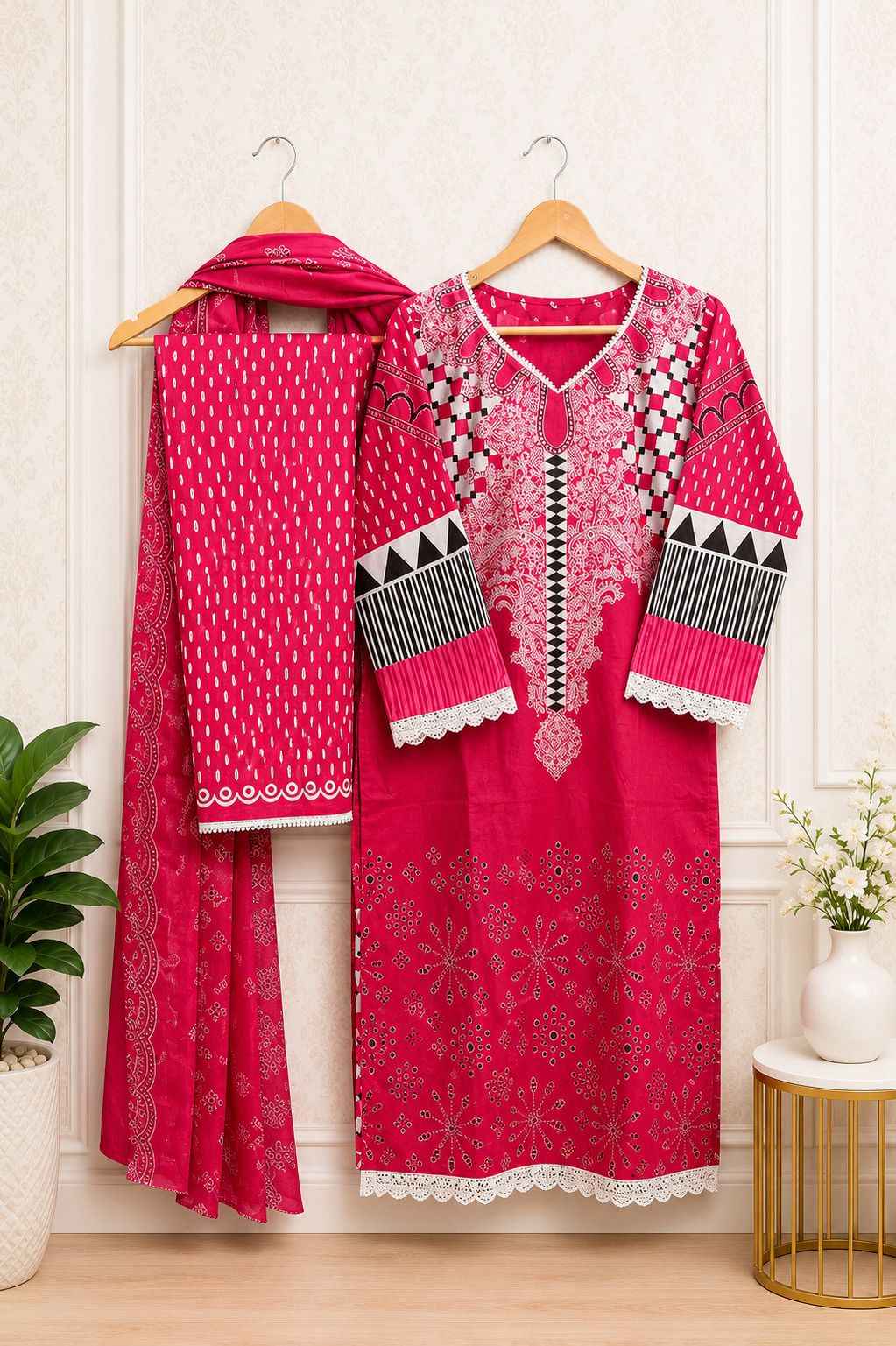 Jade Crimsons Vol 18 Readymade Cambric Cotton Dress 6 pc Cataloge