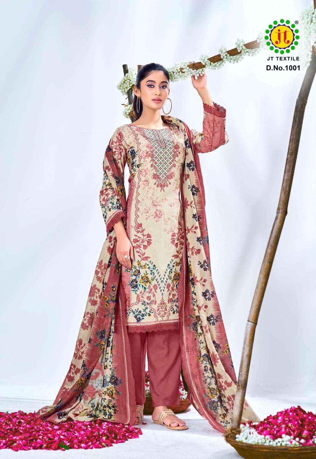 Jt Aafreen Noor Vol 1 Cotton Dress Material 6 pcs Catalogue