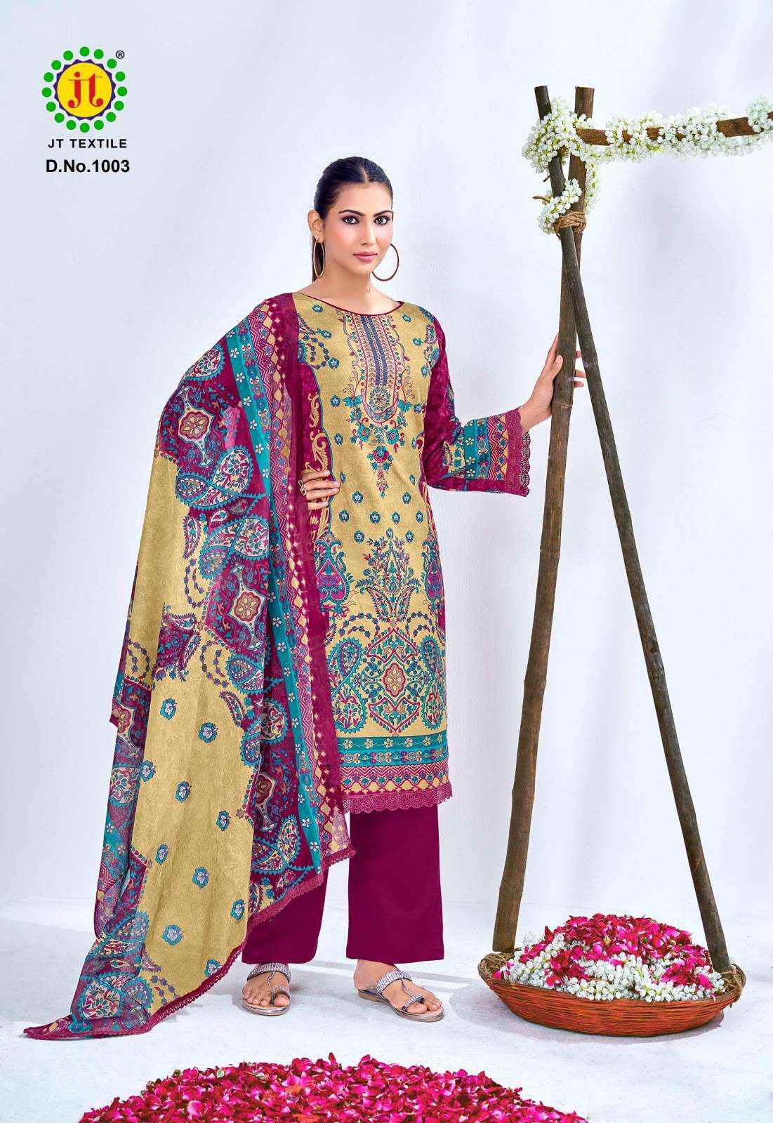 Jt Aafreen Noor Vol 1 Cotton Dress Material 6 pcs Catalogue