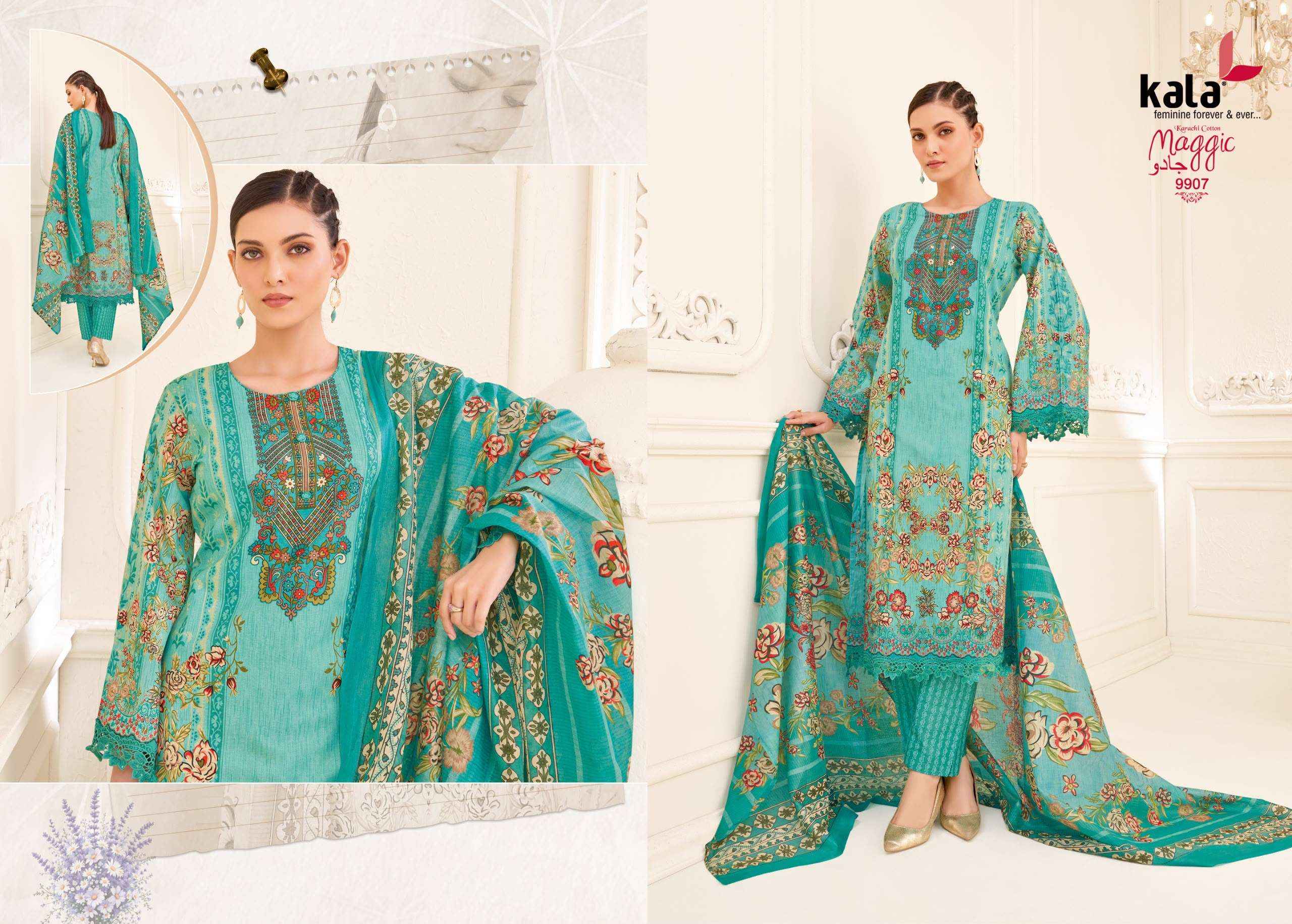 Kala Maggic Vol 25 Cotton Dress Material 12 pcs Catalogue