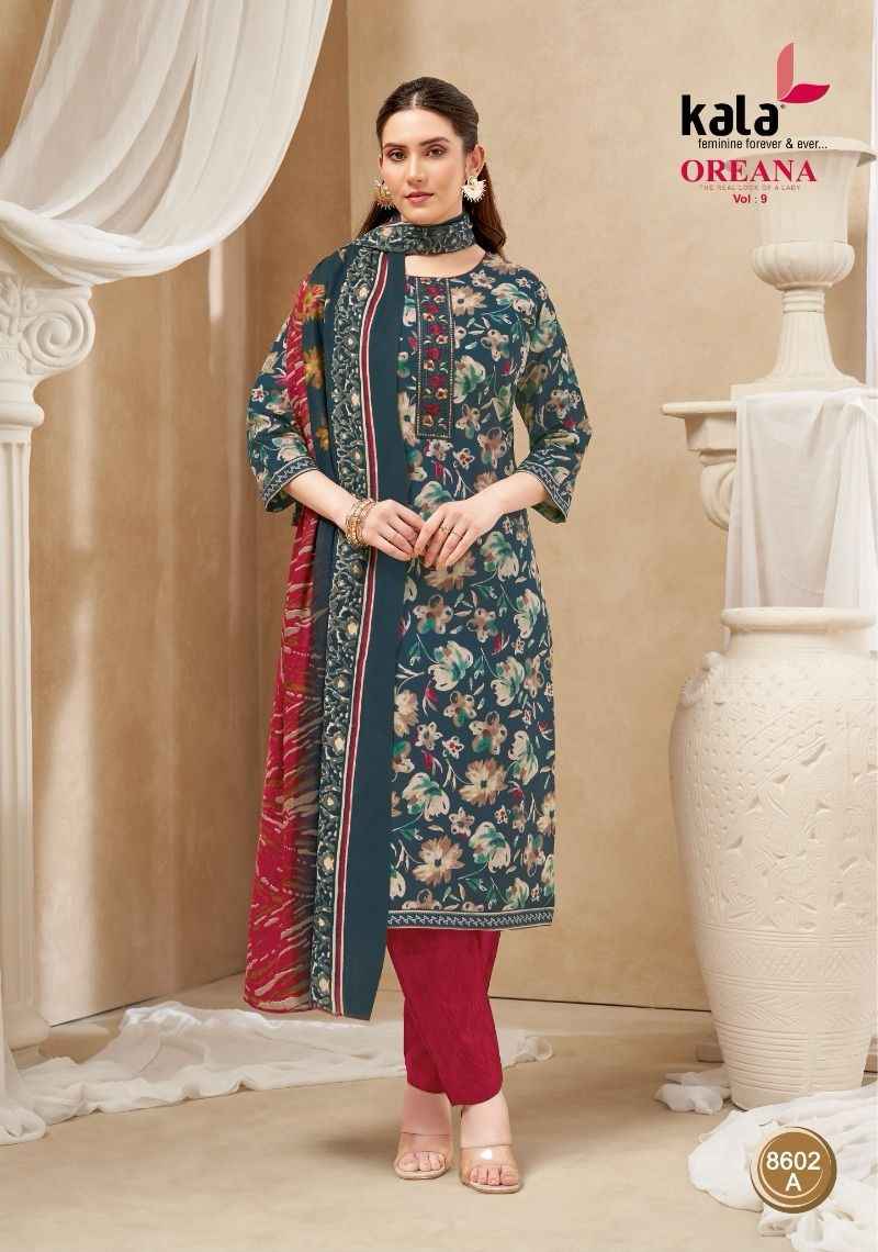 Kala Oreana Vol 9 Readymade Cotton Dress 12 pcs Catalogue