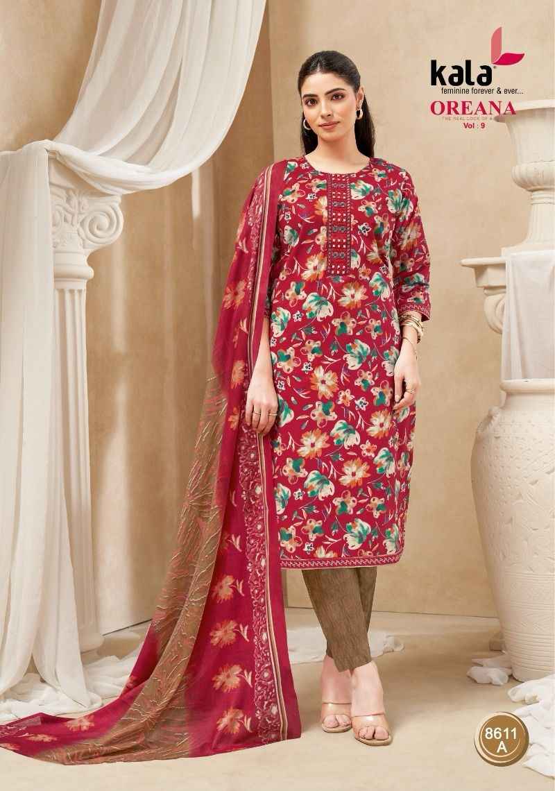 Kala Oreana Vol 9 Readymade Cotton Dress 12 pcs Catalogue