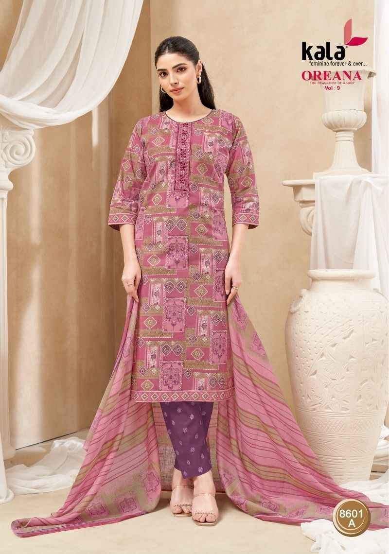 Kala Oreana Vol 9 Readymade Cotton Dress 12 pcs Catalogue
