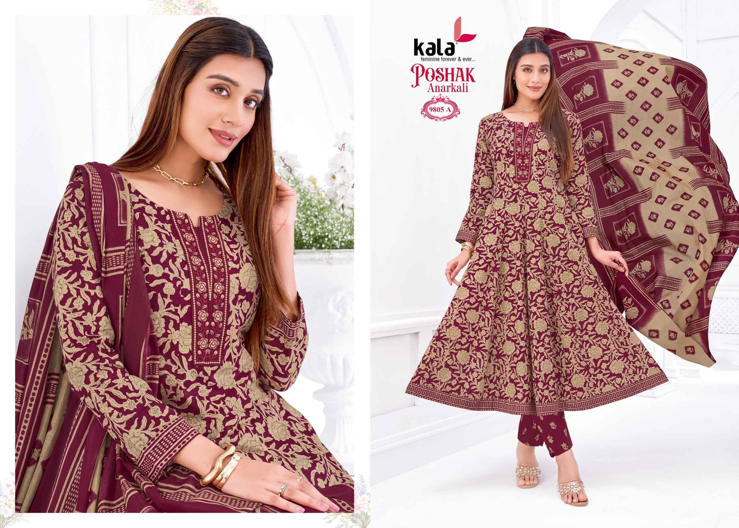 Kala Poshak Anarkali Vol 5 Readymade Cotton Dress 8 pcs Catalogue