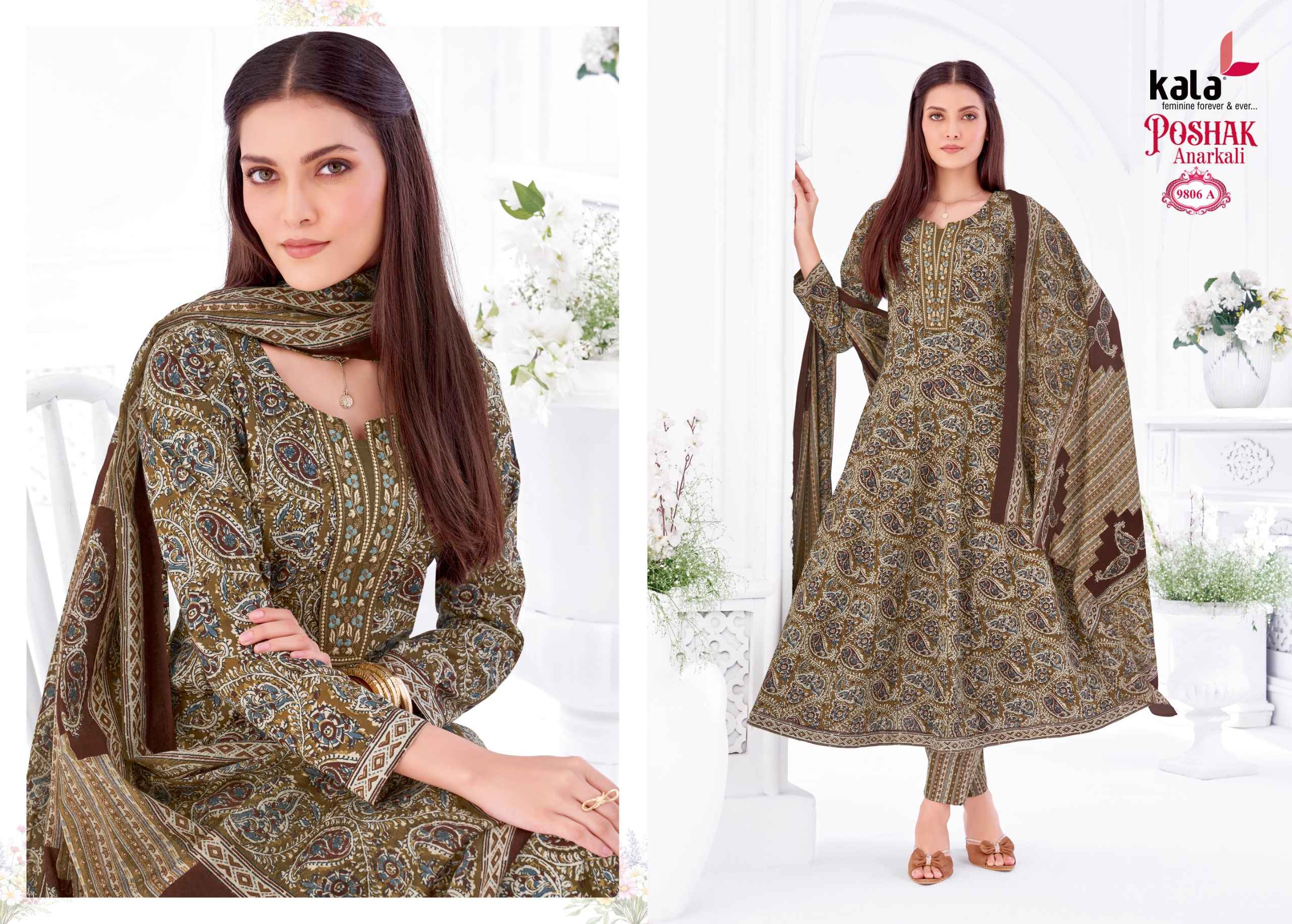 Kala Poshak Anarkali Vol 5 Readymade Cotton Dress 8 pcs Catalogue
