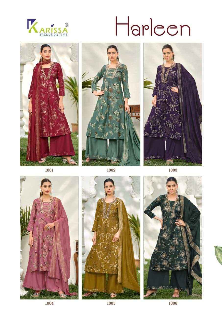 Karissa Harleen Silk Kurti Combo 6 pcs Catalogue