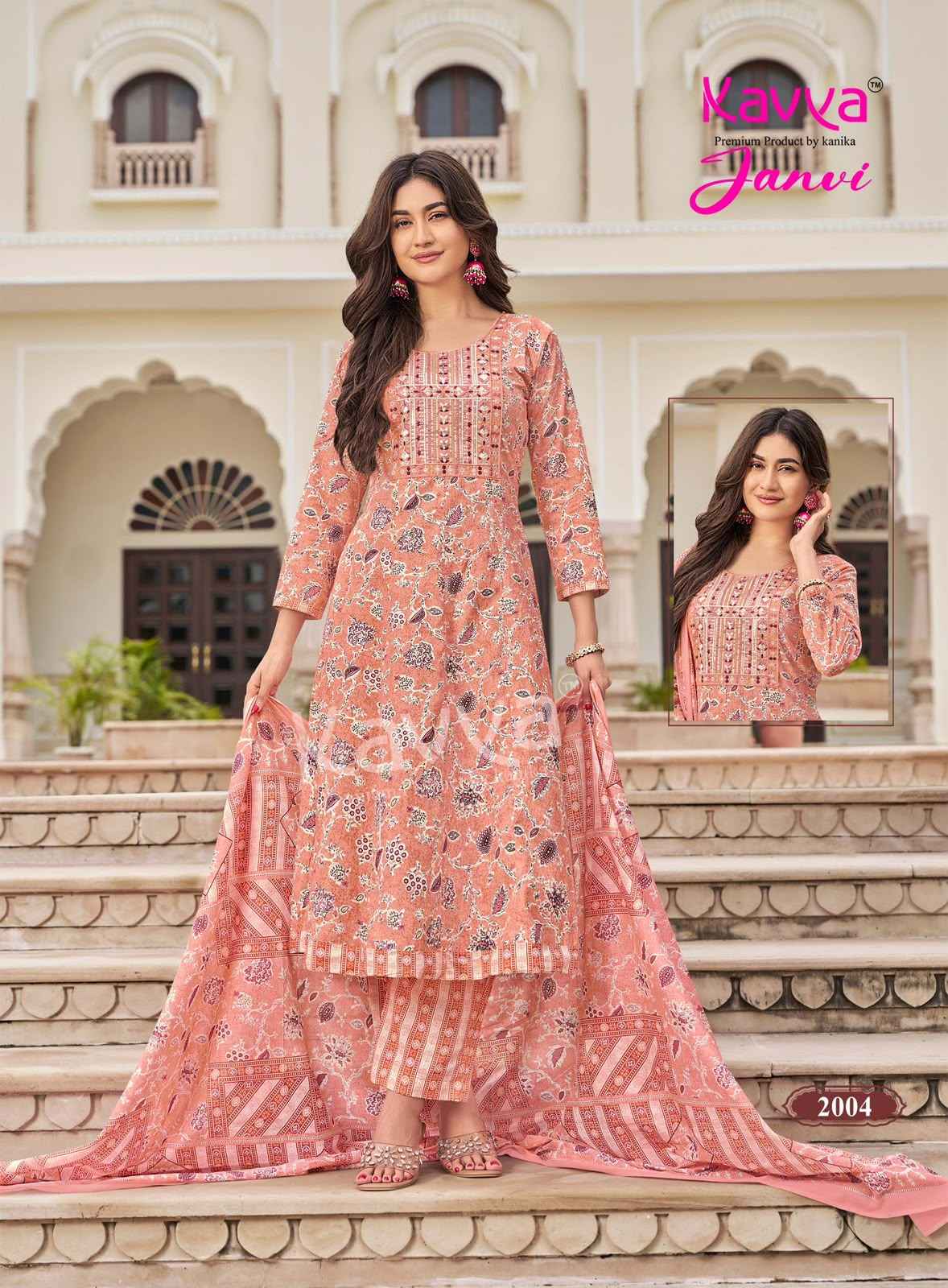 Kavya Janvi Vol 2 Malaysian Cotton Kurti Combo 10 pcs Catalogue