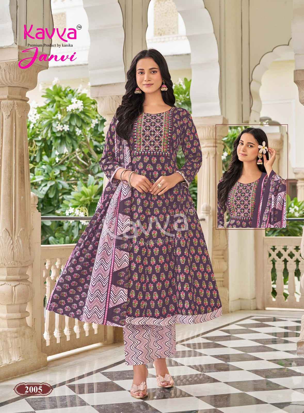 Kavya Janvi Vol 2 Malaysian Cotton Kurti Combo 10 pcs Catalogue