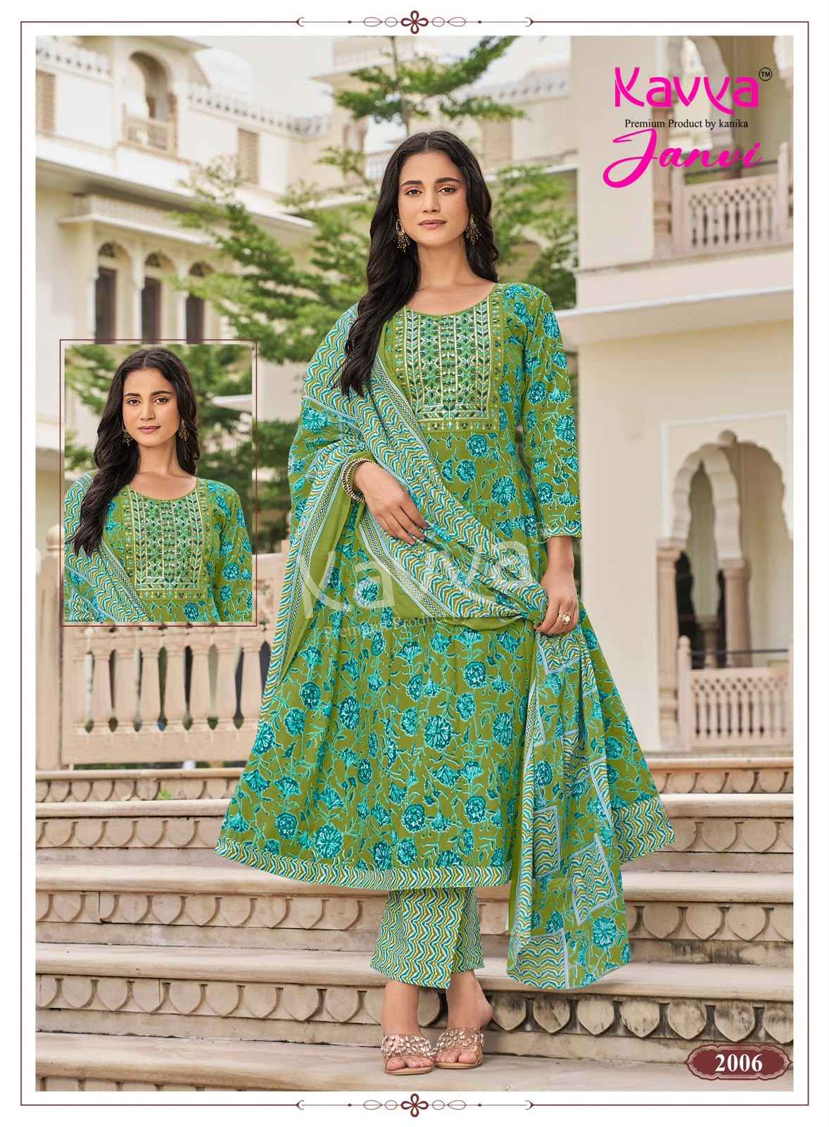 Kavya Janvi Vol 2 Malaysian Cotton Kurti Combo 10 pcs Catalogue
