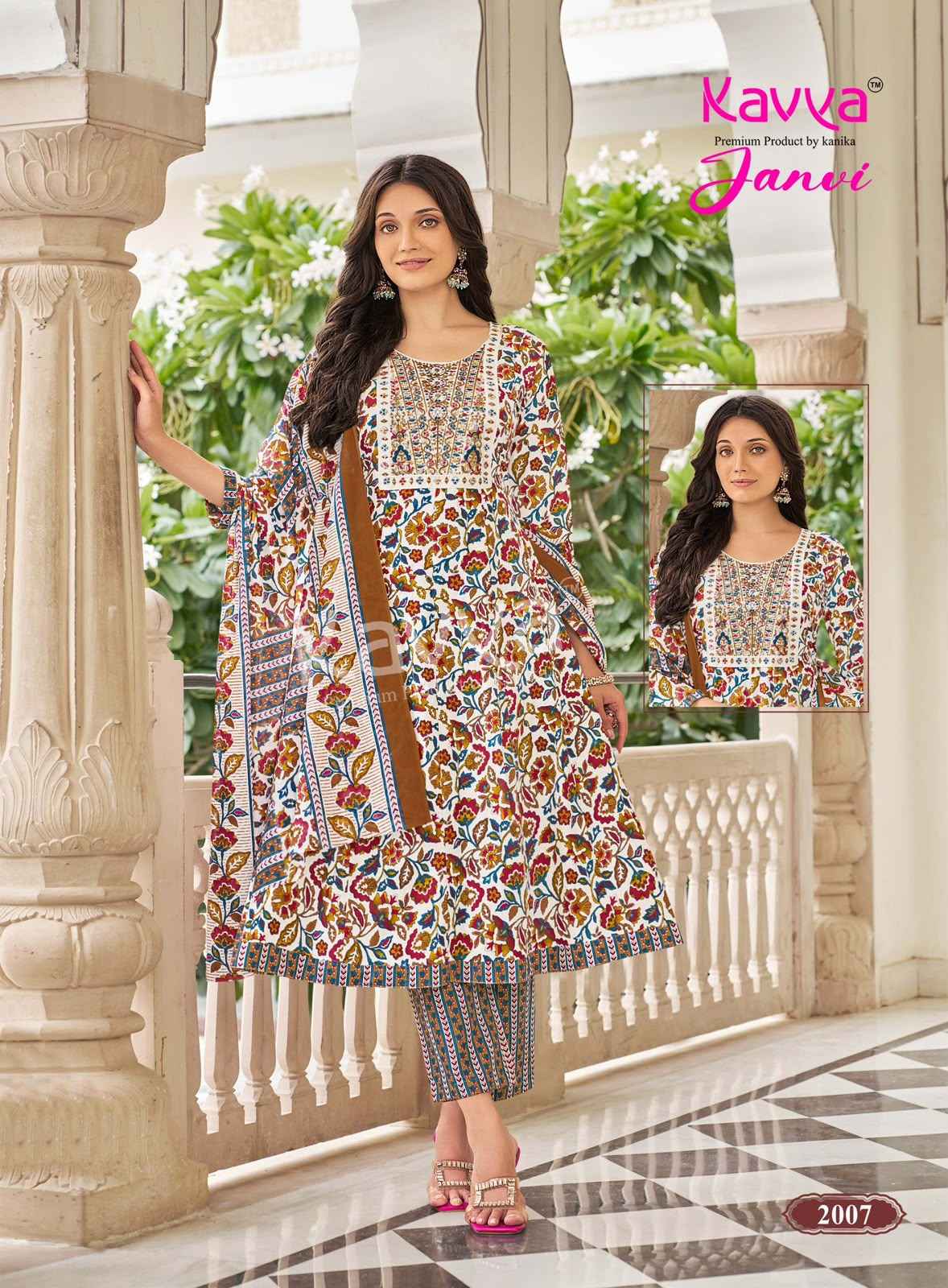 Kavya Janvi Vol 2 Malaysian Cotton Kurti Combo 10 pcs Catalogue