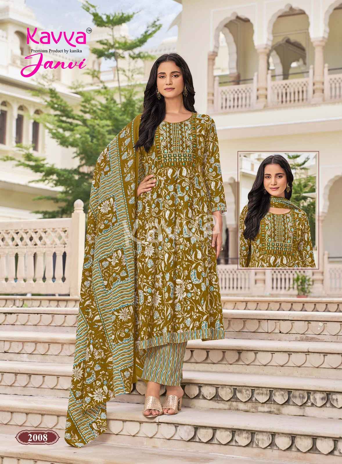 Kavya Janvi Vol 2 Malaysian Cotton Kurti Combo 10 pcs Catalogue