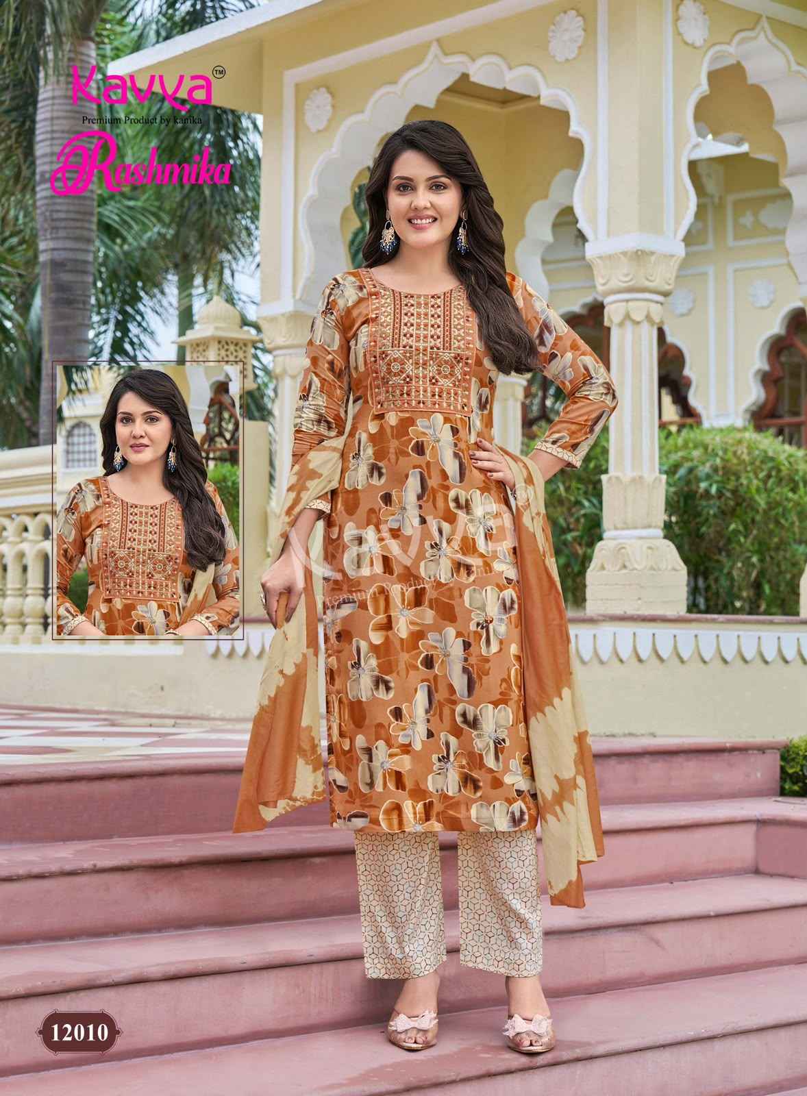Kavya Rashmika Vol 12 Rayon Kurti Combo 10 pcs Catalogue