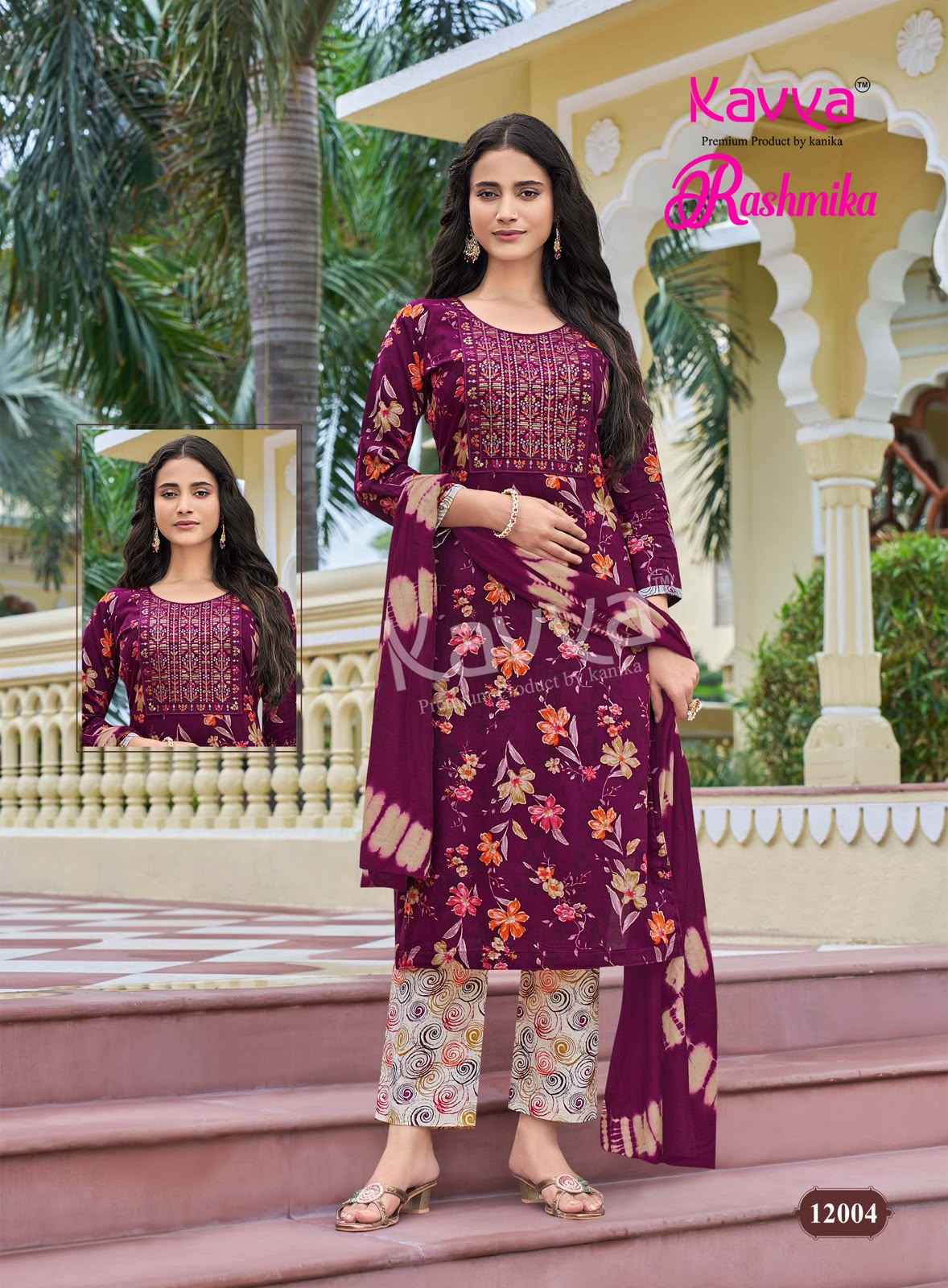 Kavya Rashmika Vol 12 Rayon Kurti Combo 10 pcs Catalogue