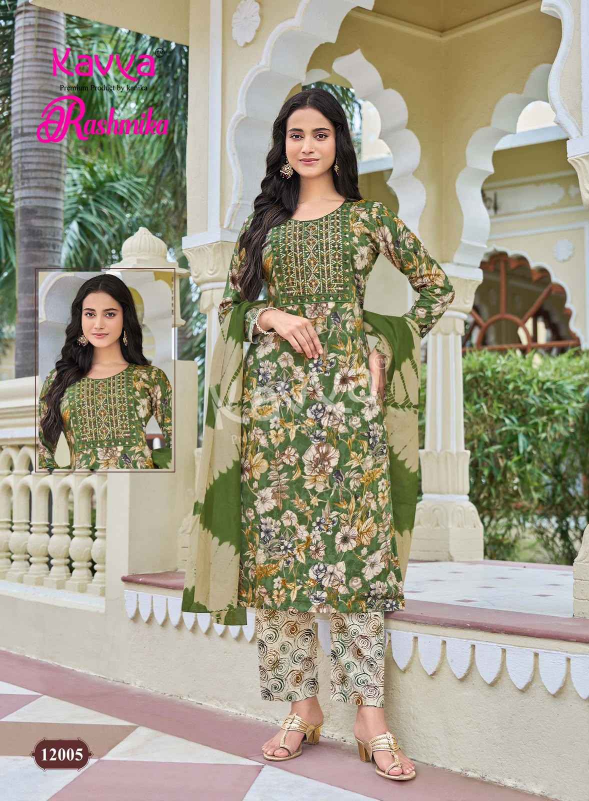 Kavya Rashmika Vol 12 Rayon Kurti Combo 10 pcs Catalogue